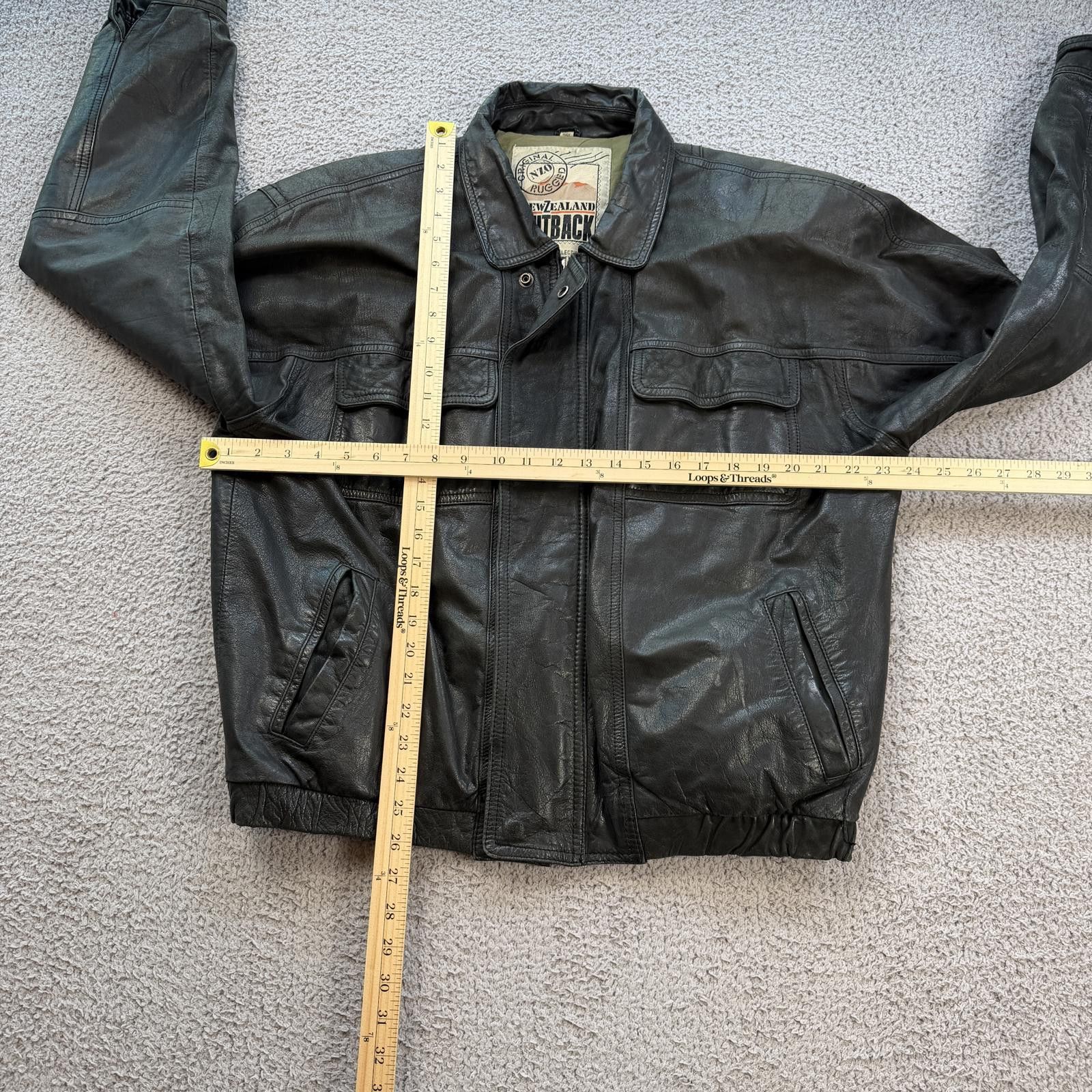 New Zealand Outback Vintage 90s New Zealand Outback Genuine Leather Jacket XL Size US XL / EU 56 / 4 - 3 Thumbnail