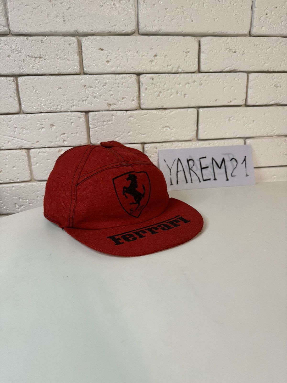 Vintage Ferrari vintage cap hat Size ONE SIZE - 1 Thumbnail