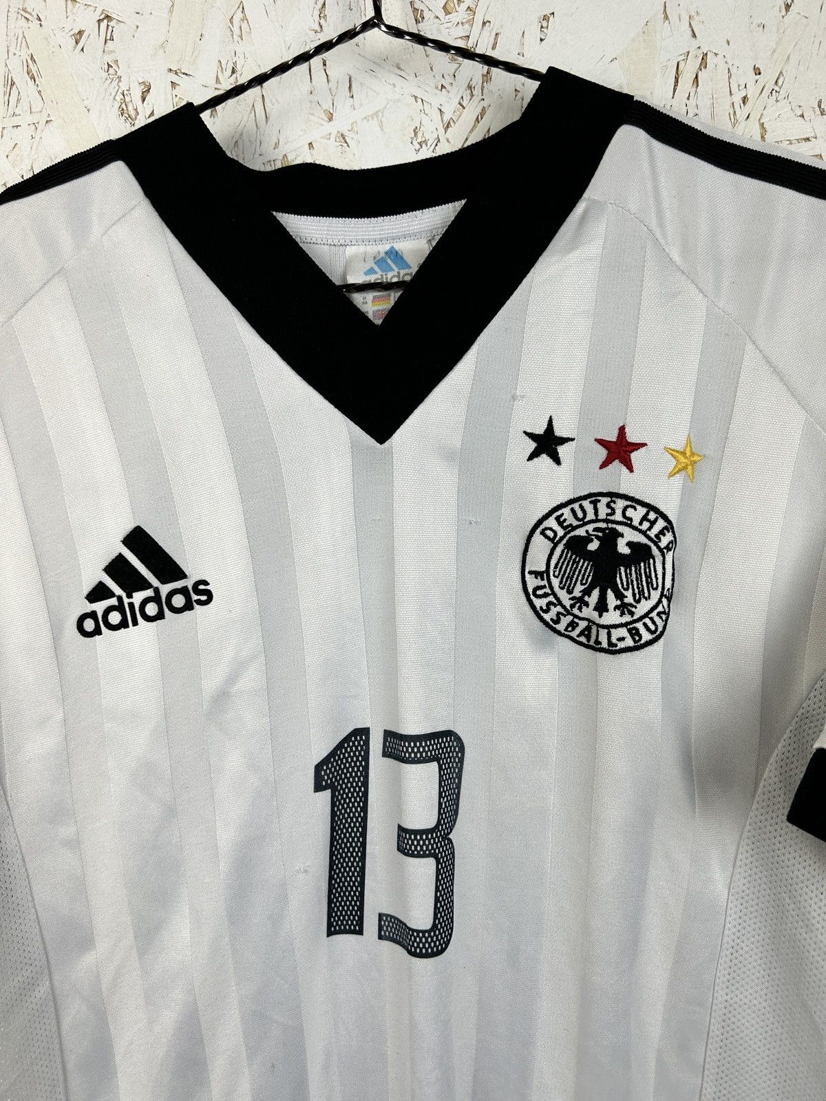 Adidas Vintage Adidas Germany #13 Ballack 2002 Home Kit Jersey Size US XS / EU 42 / 0 - 5 Thumbnail
