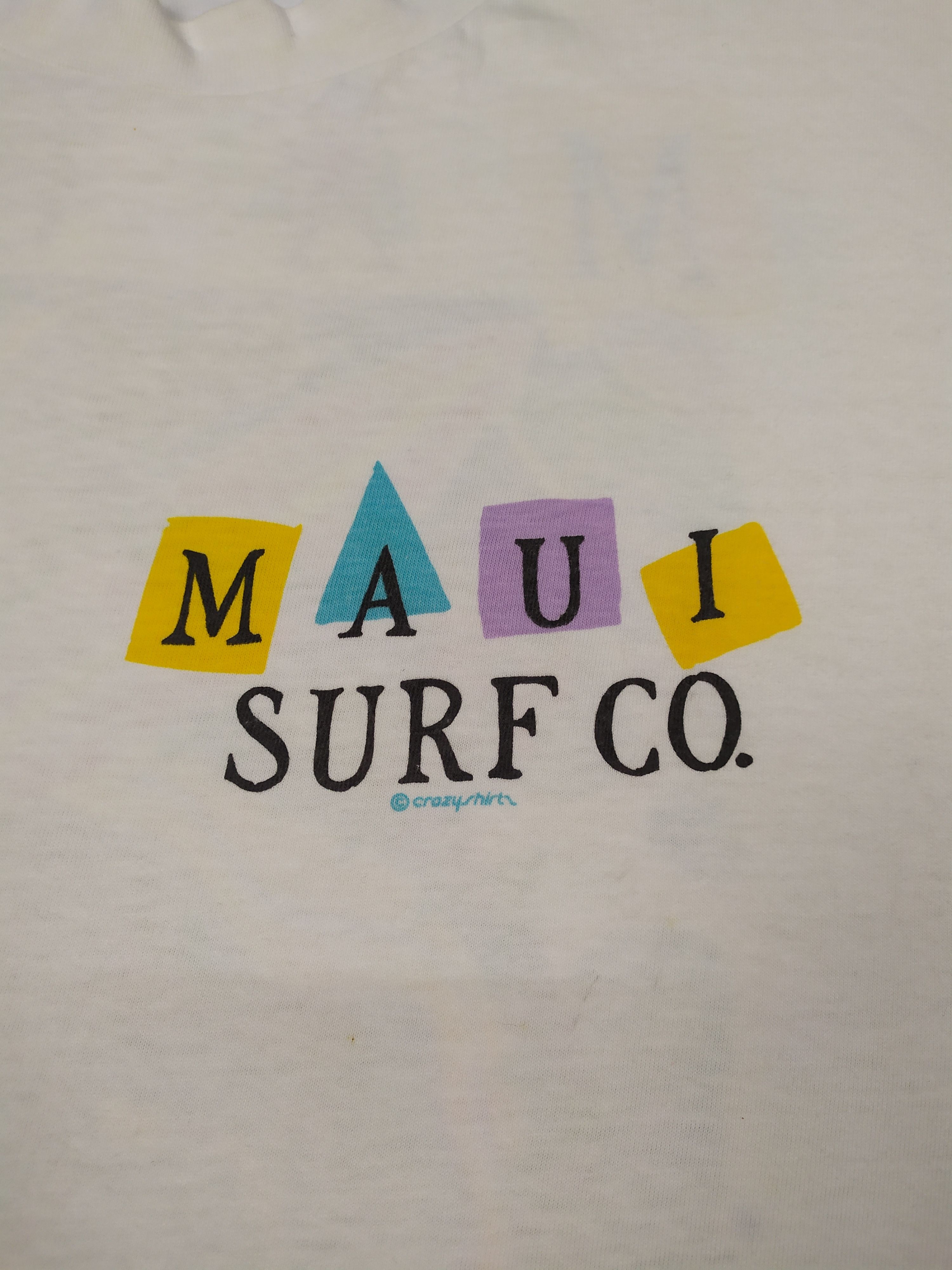 Vintage Vintage Crazy Shirt Maui Surf co. T Shirt Size US L / EU 52-54 / 3 - 2 Thumbnail
