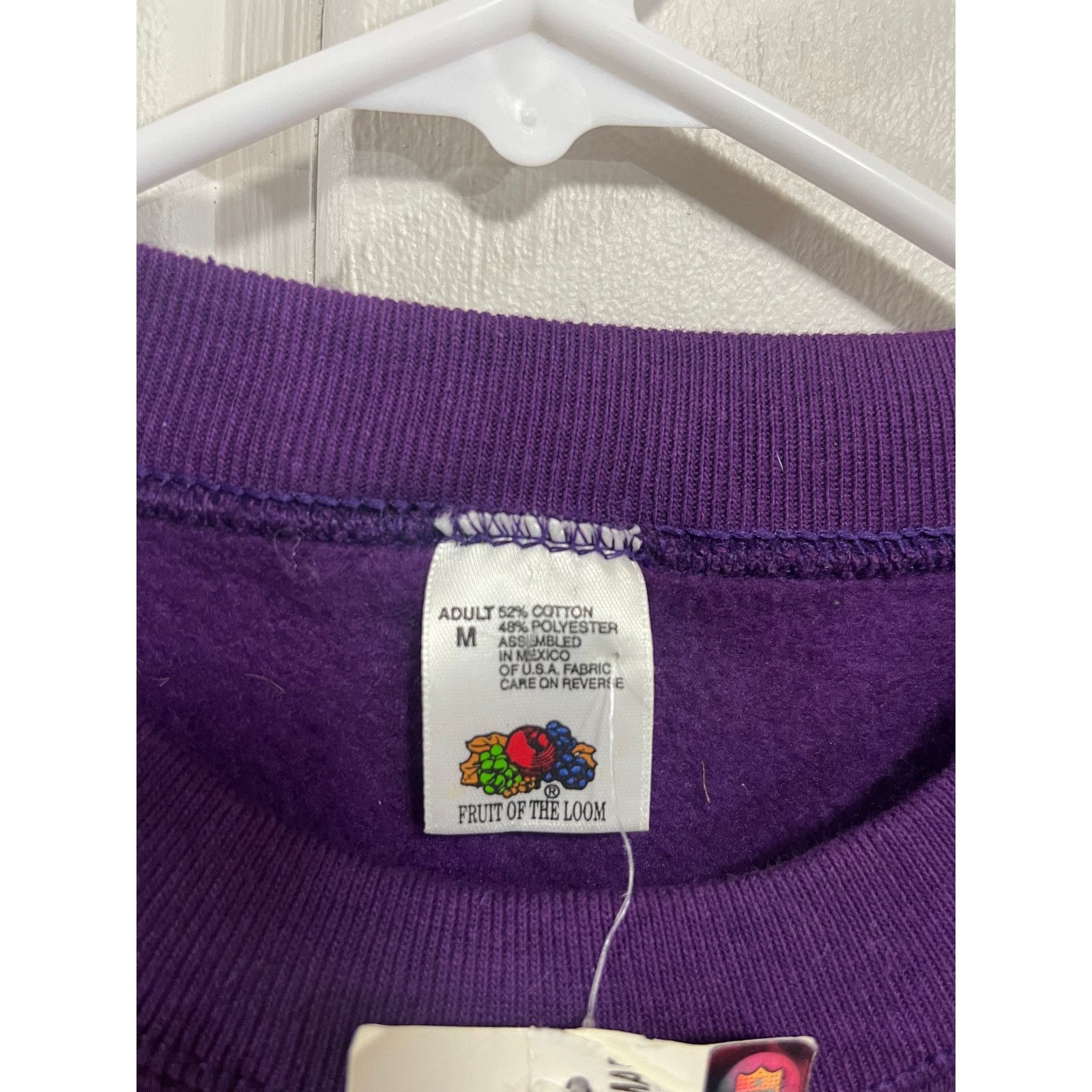 Fruit Of The Loom Rare Vintage Randy Moss Vikings Crewneck "Goin Vertical" Size US M / EU 48-50 / 2 - 4 Thumbnail