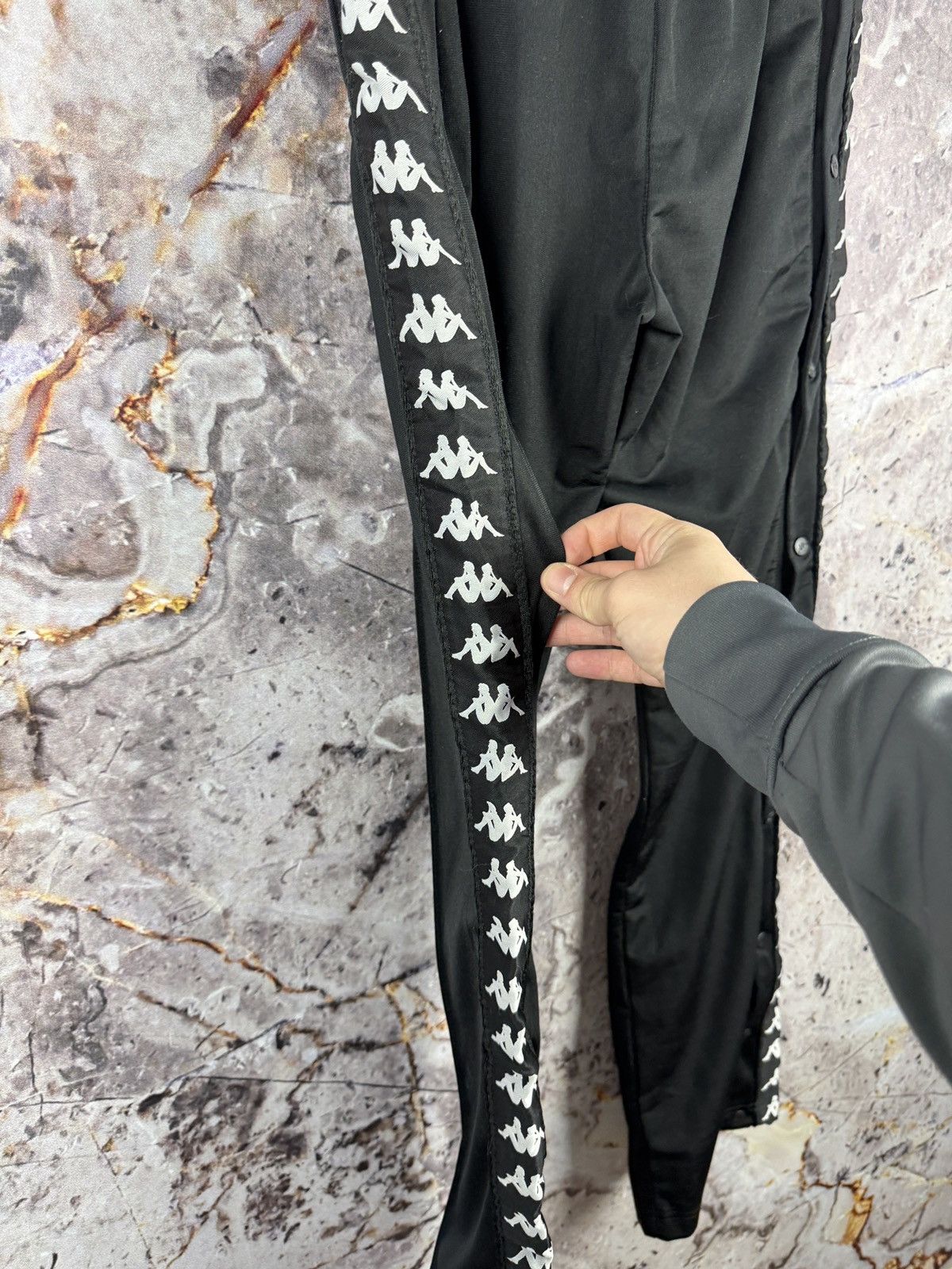 Kappa Kappa Authentic Black Track Pants with Logo Taped Sides Size US 30 / EU 46 - 13 Thumbnail