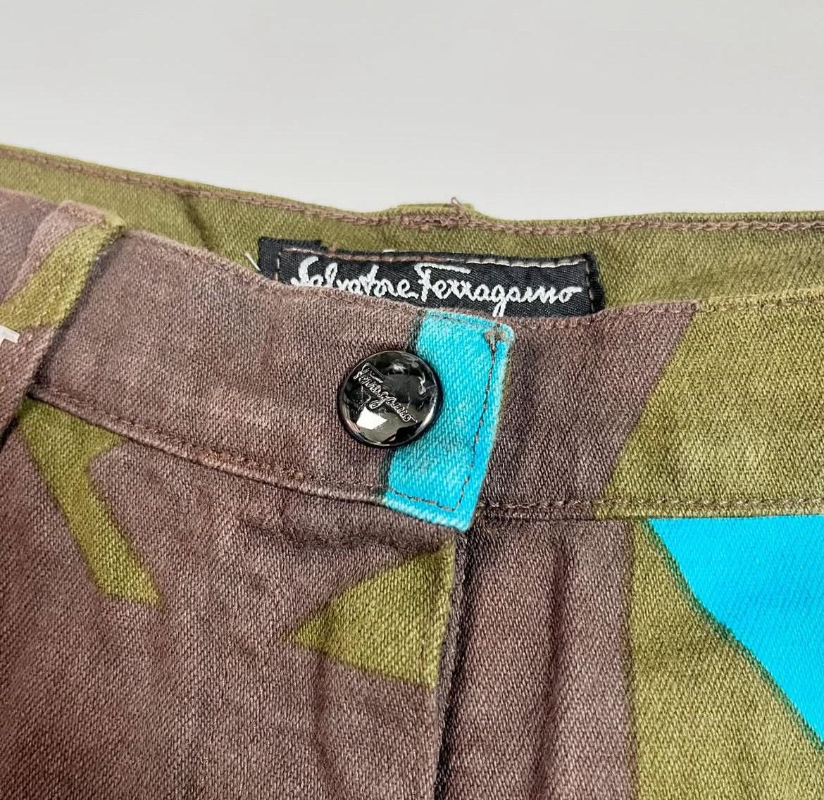 Salvatore Ferragamo 2000s Salvatore Ferragamo Wide Leg Pants Size US 32 / EU 48 - 3 Thumbnail