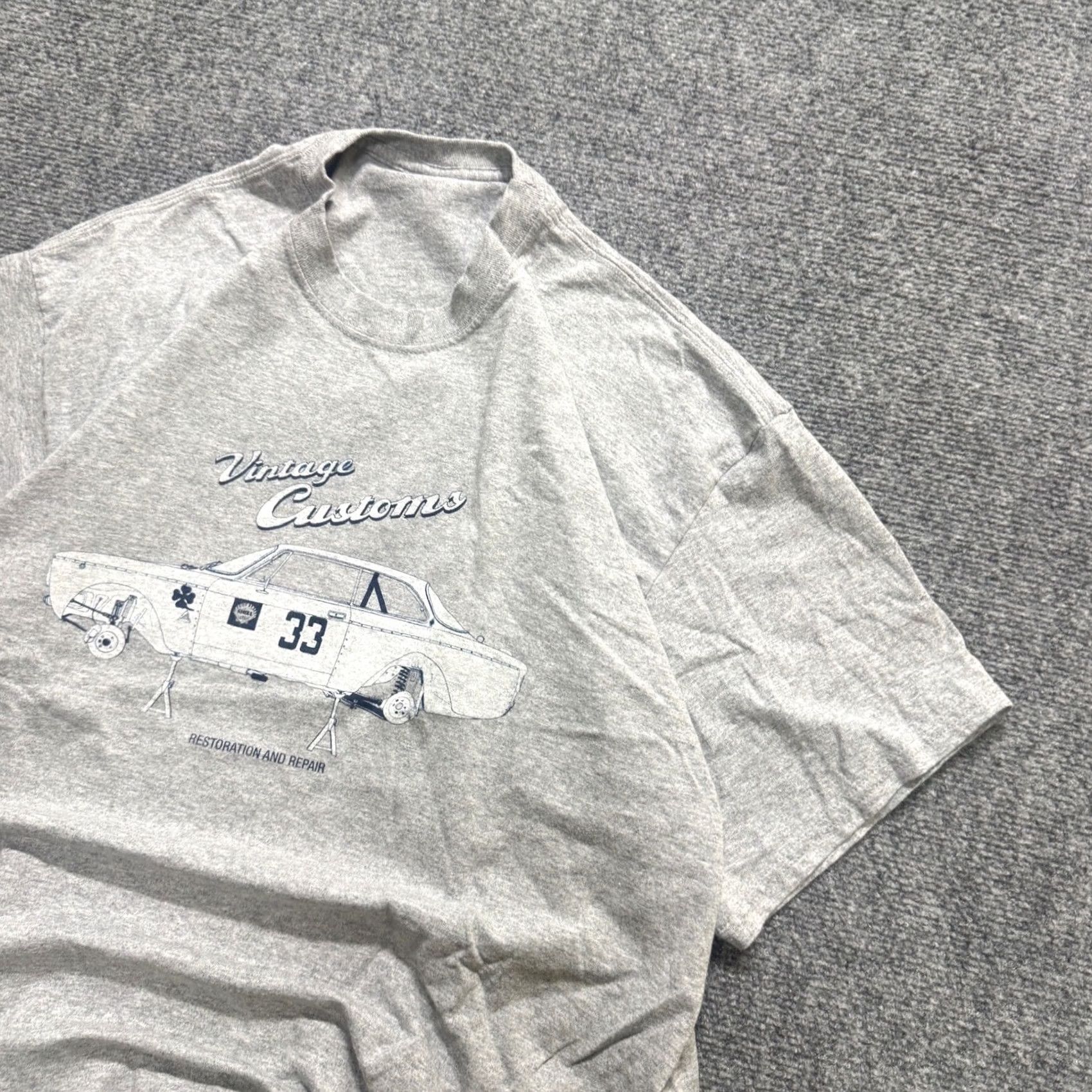 The Unbranded Brand VINTAGE The Unbranded Brand T-Shirt Mens Large Gray 100% Cotton Restoration and Repair #33 Size US L / EU 52-54 / 3 - 2 Thumbnail