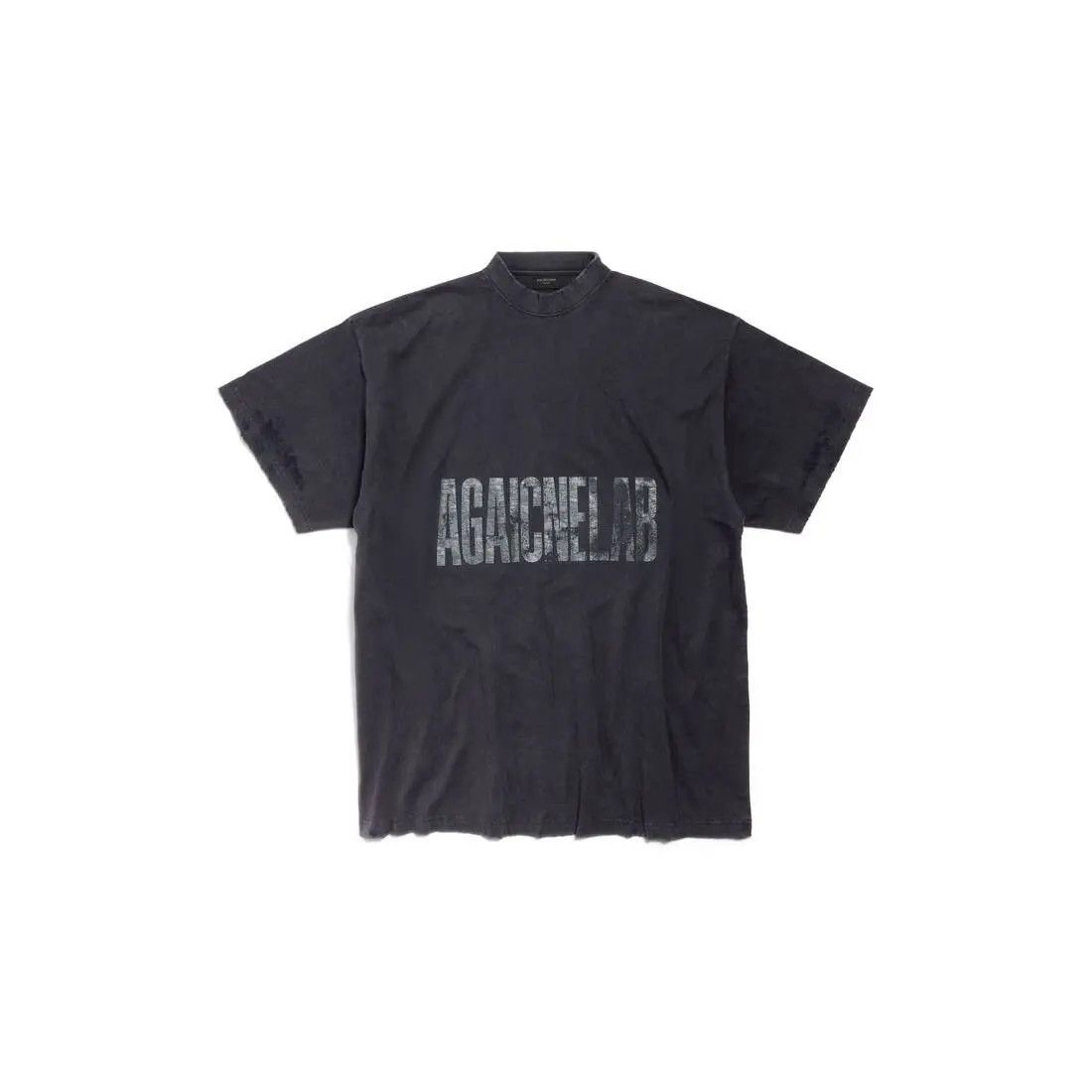 Balenciaga o1w1db11225 Agaicnelab T-Shirt Oversized Fit in Black Size US XL / EU 56 / 4 - 1 Thumbnail