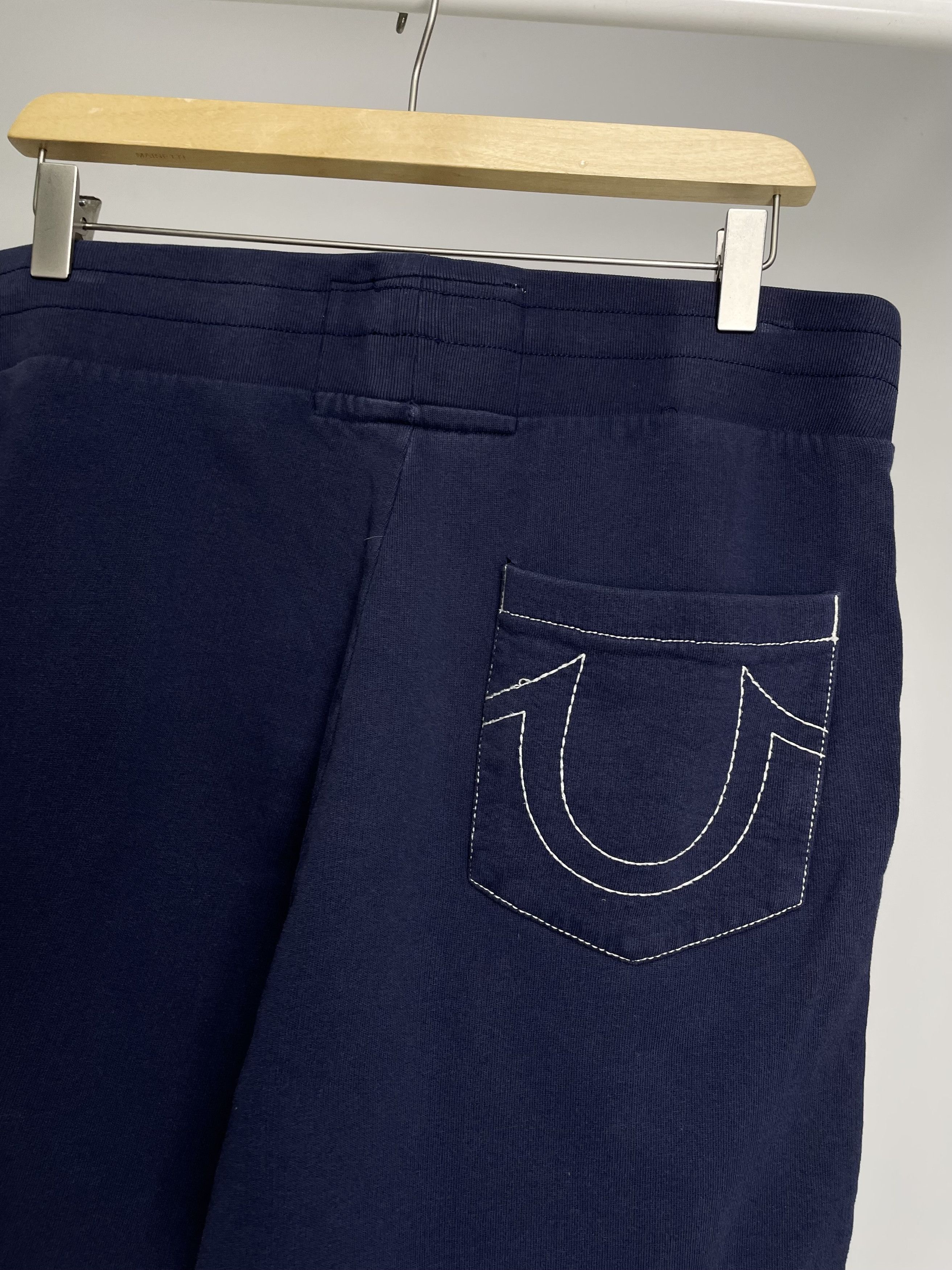 True Religion True Religion Navy Blue Logo Sweat Shorts Size US 30 / EU 46 - 9 Thumbnail