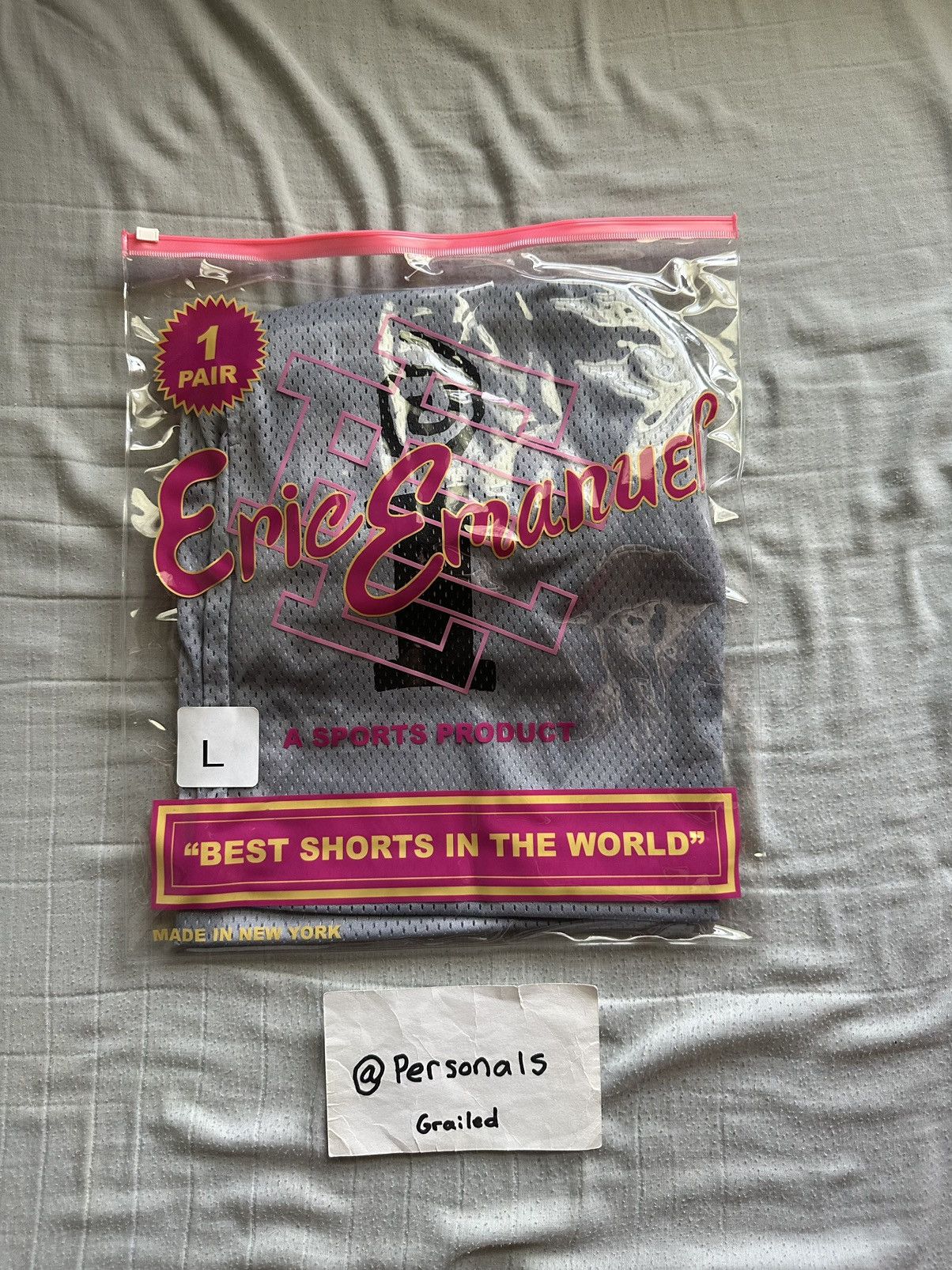 Eric Emanuel NEW Eric Emanuel x Interscope Records Basic Shorts Large Size US 34 / EU 50 - 3 Thumbnail