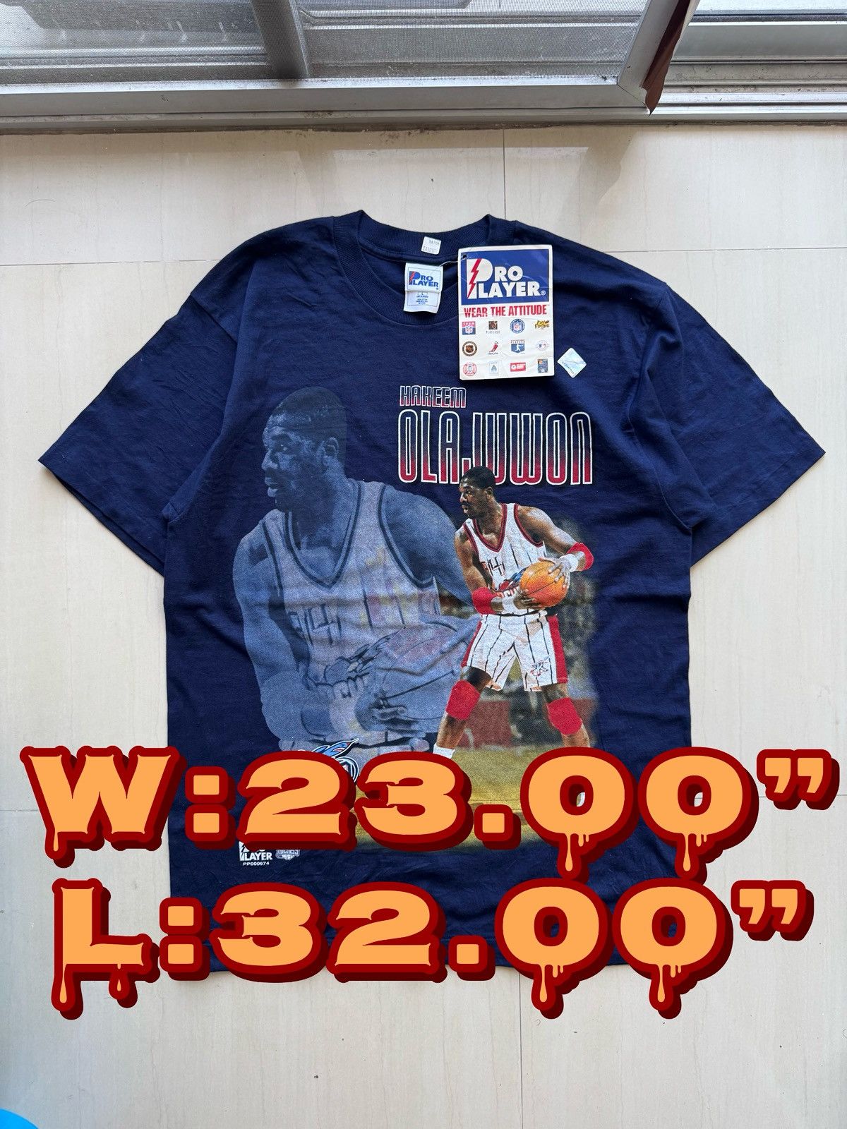 NBA Hakeem Olajuwon Houston Rockets 90s Dream Pro Player Shirt Size US L / EU 52-54 / 3 - 1 Thumbnail