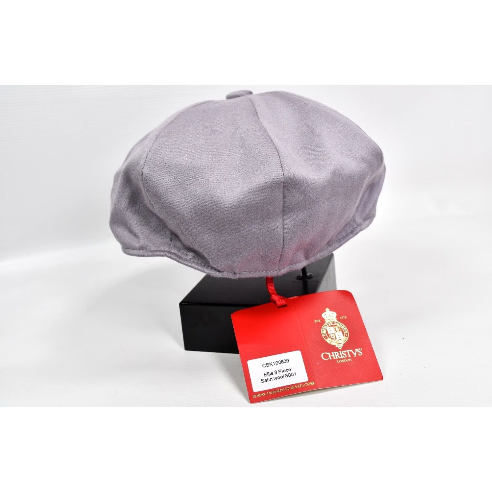 Vintage Christys' London Ellis 8 Piece Satin Wool Flat Cap L Wool Gray Mens Cap Size ONE SIZE - 7 Thumbnail