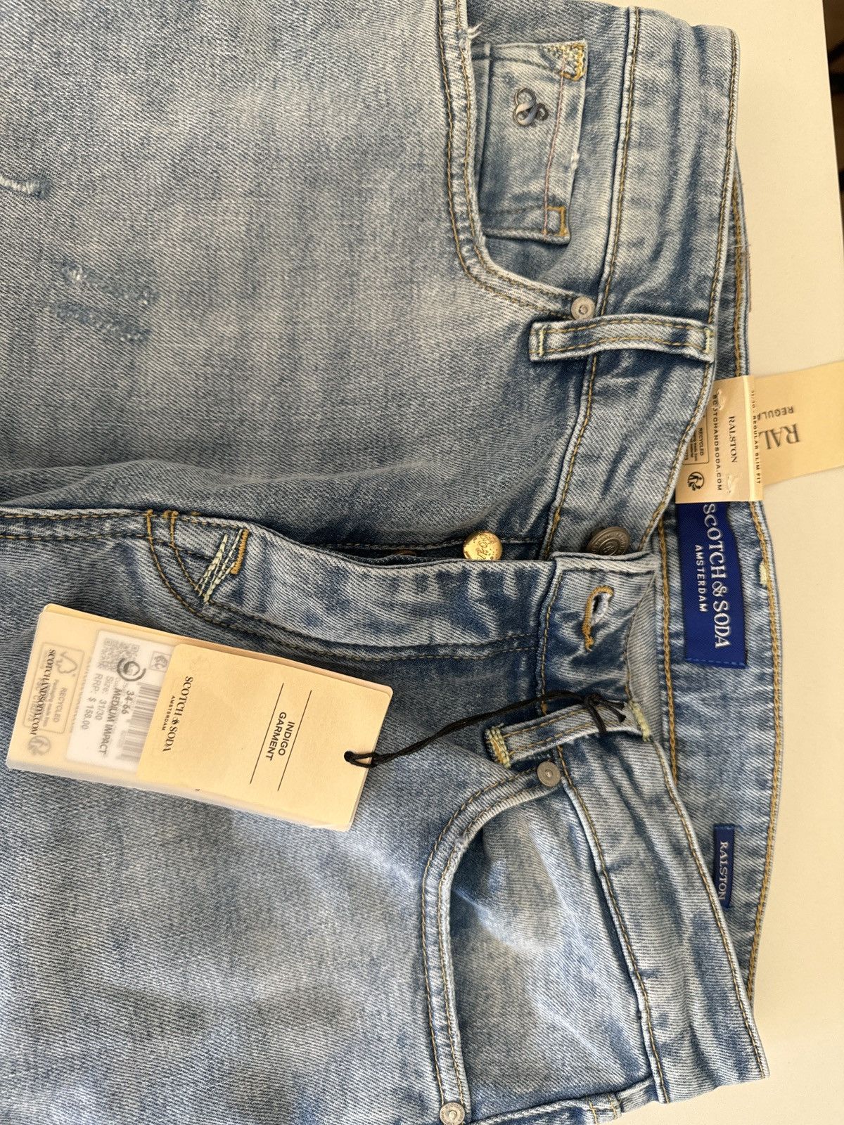 Scotch & Soda Ralston regular slim fit jeans indigo Size US 31 - 4 Thumbnail