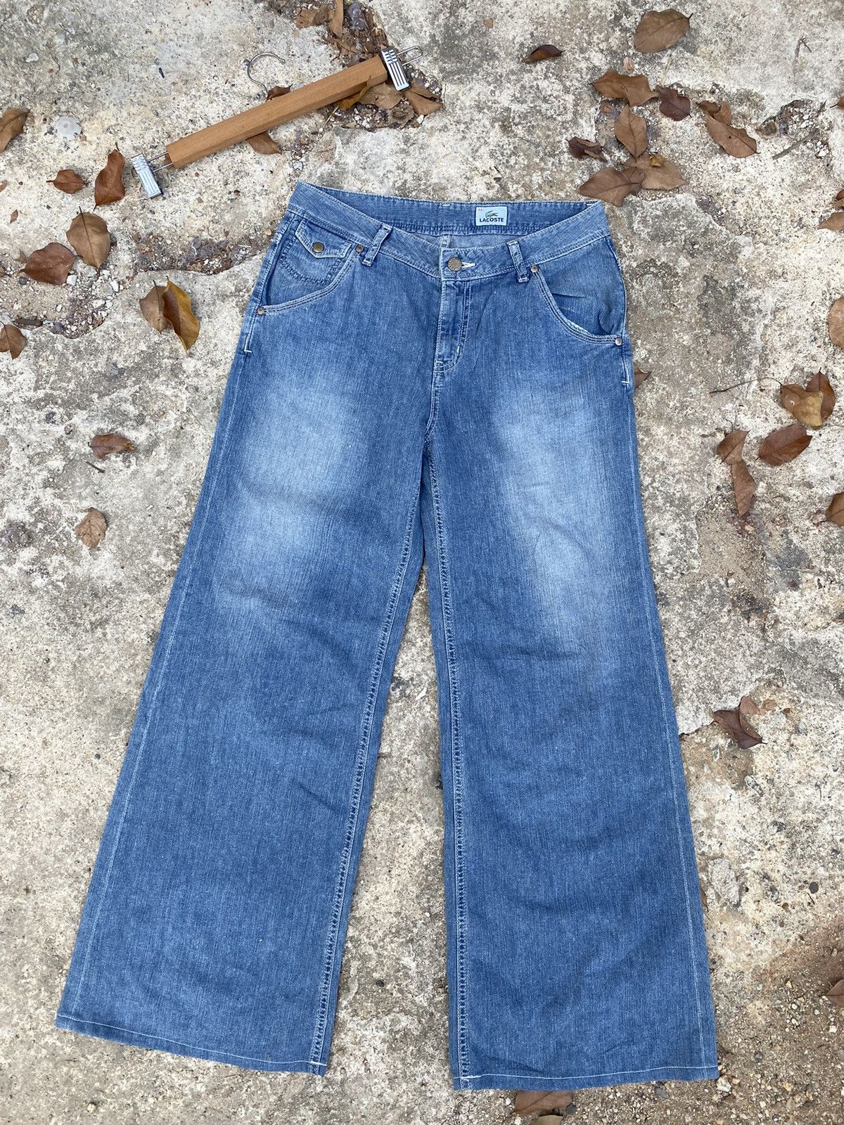 Lacoste Flared Jeans Lacoste Blue Denim Bootcut Style for Women Size 30" / US 8 / IT 44 - 2 Thumbnail