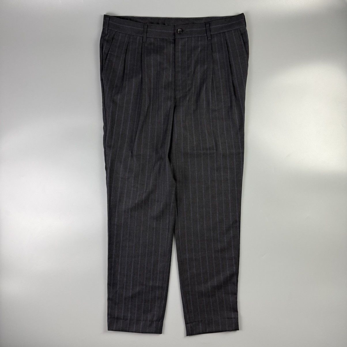 Comme des Garcons Homme Comme Des Garçons HOMME - Wool Striped Trouser Pants Size US 34 / EU 50 - 1 Thumbnail
