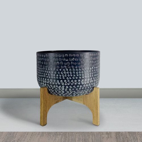 Designer × Homemade Alex 12 Inch Artisanal Industrial Round Hammered Metal Plant Size US L / EU 52-54 / 3 - 7 Thumbnail