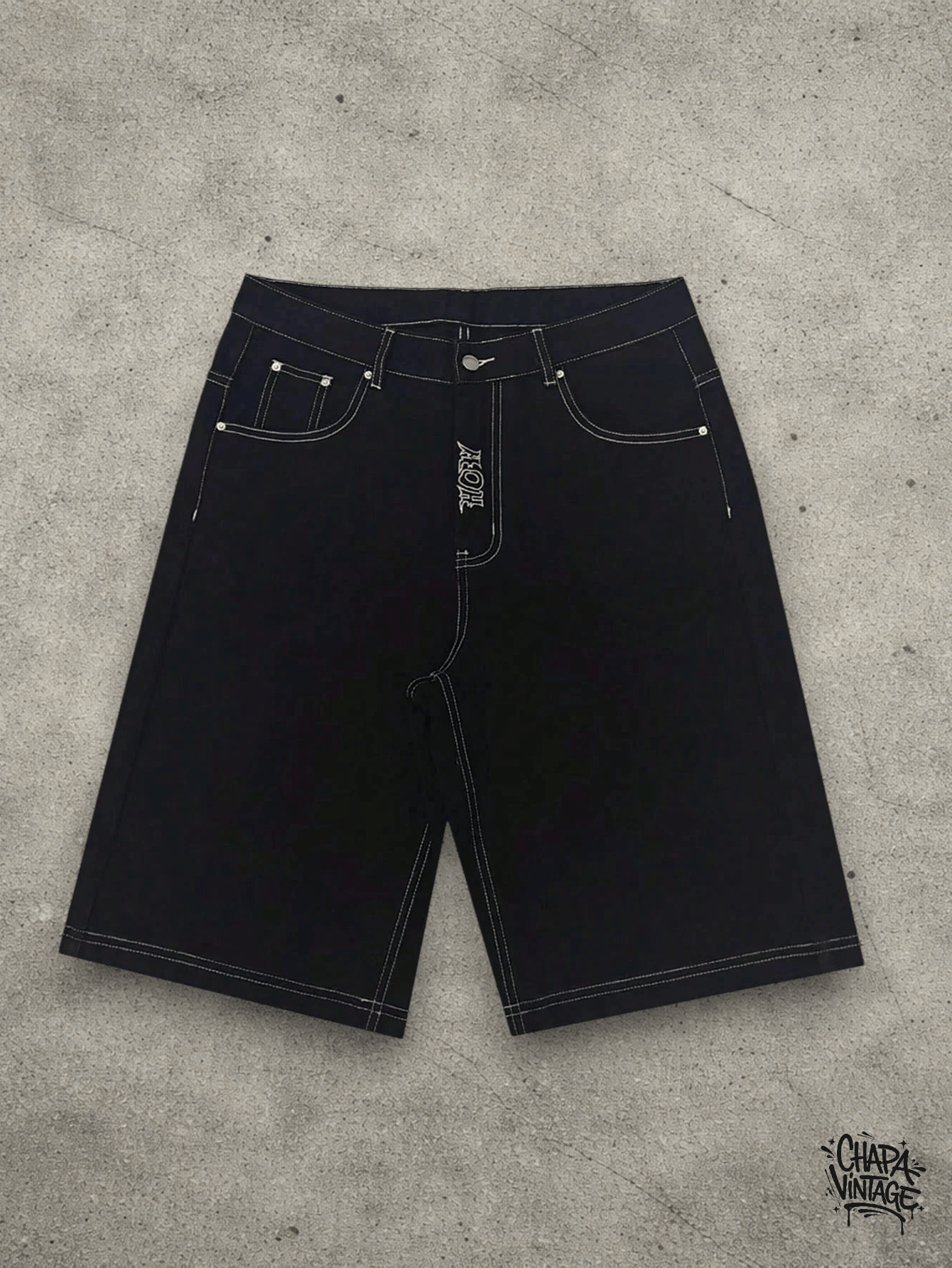 Vintage Goth denim shorts Size US 32 / EU 48 - 3 Thumbnail