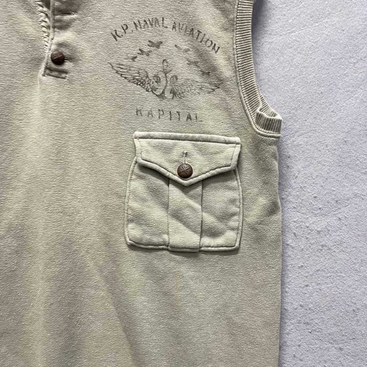 Kapital Kapital Sleeveless High Neck Sweat Vest / Mock Neck Pullover Size US M / EU 48-50 / 2 - 5 Thumbnail