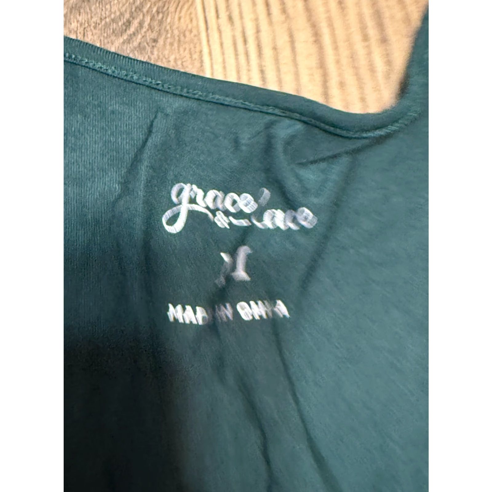Vintage Grace & Lace Dress Women's Medium Green Short Sleeve Dress Tie Waist A-Line Modern Casual Dress Size 32" / US 10 / IT 46 - 5 Thumbnail