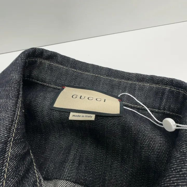 Gucci Gucci Gucci Denim Shirt with Jacquard Detail -2506 Size US M / EU 48-50 / 2 - 6 Thumbnail