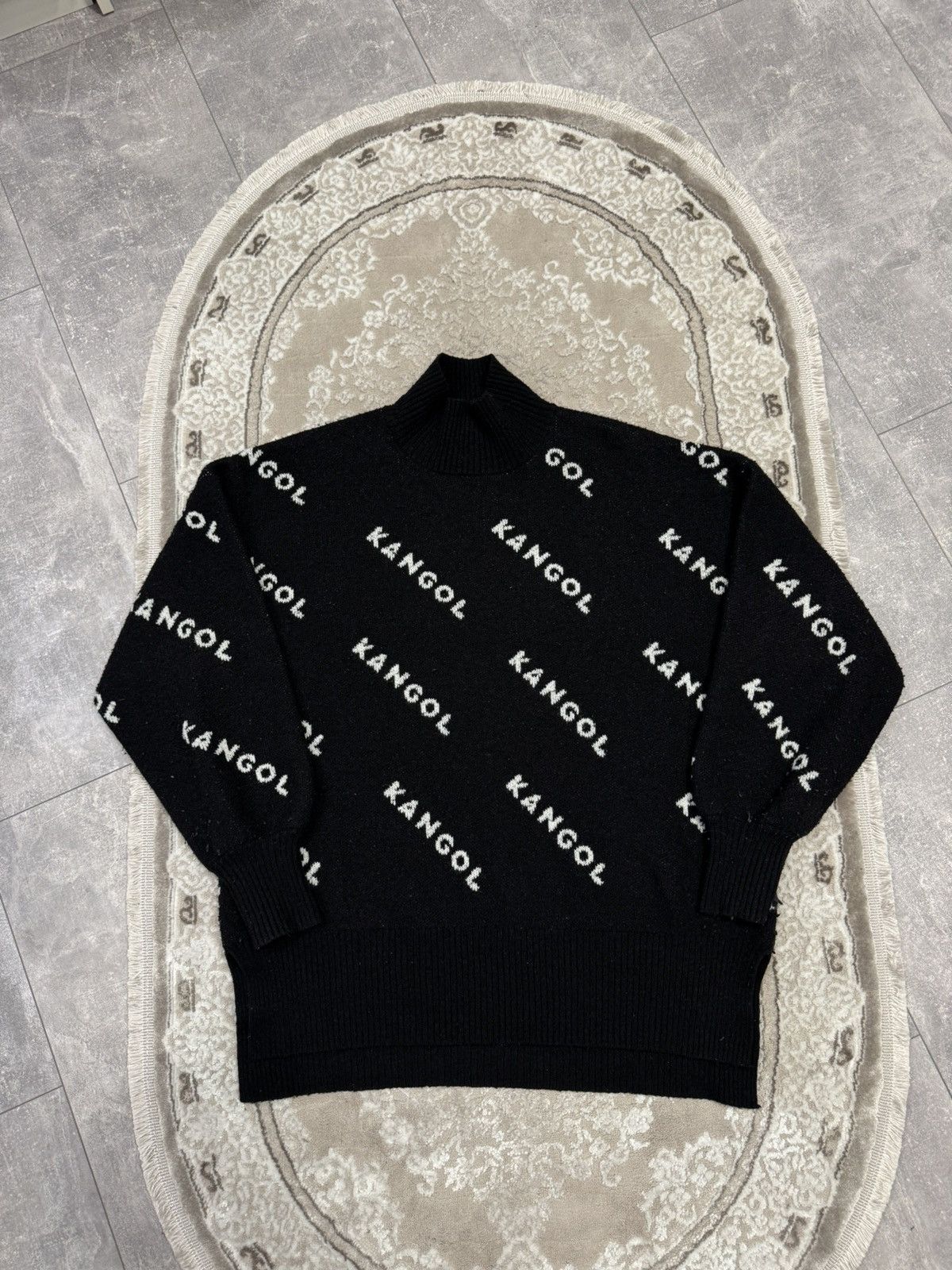 Kangol Vintage Kangol Monogram Big Logo Wool Sweater Streetwear Y2K Size M / US 6-8 / IT 42-44 - 1 Thumbnail