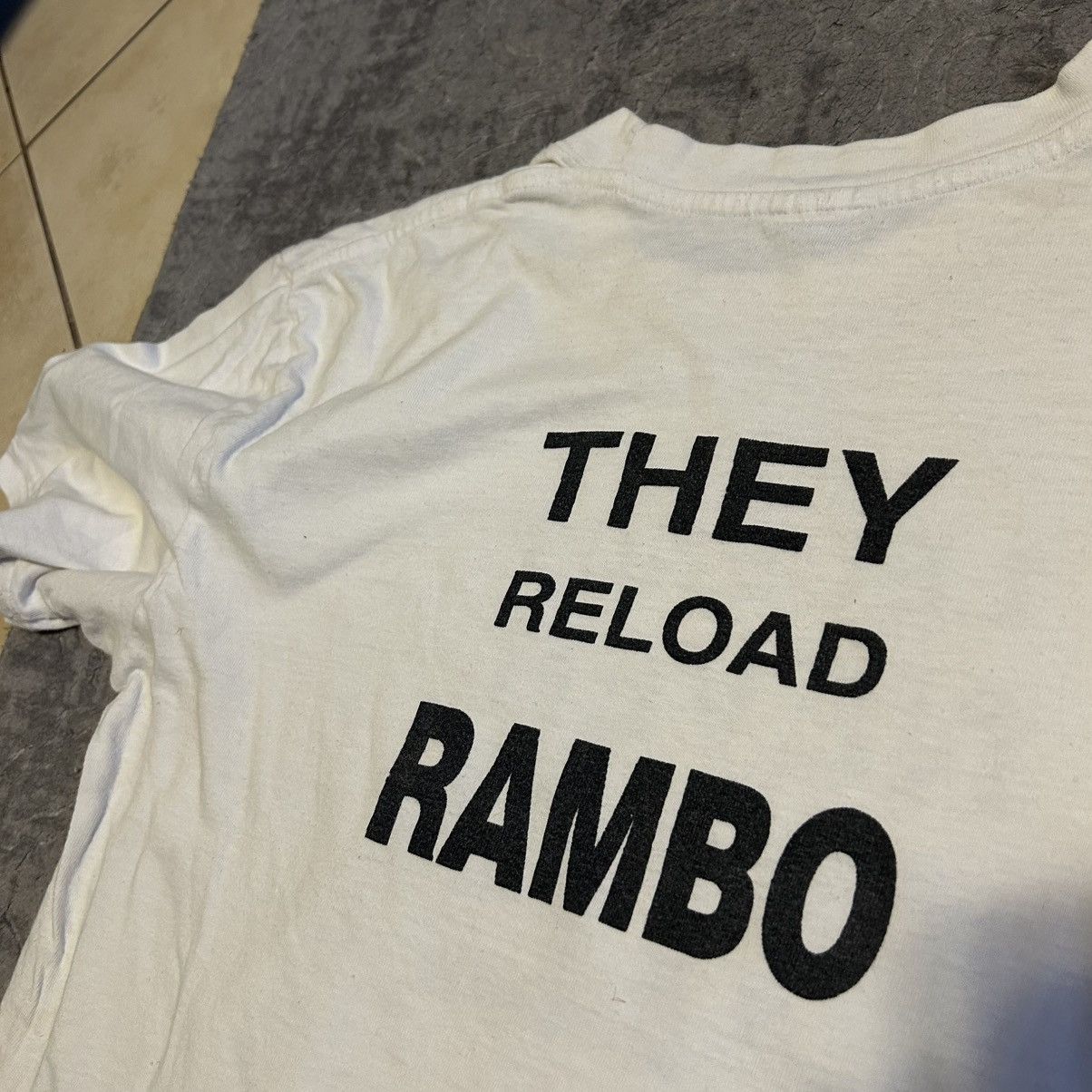 Vintage Rambo 4 movie promo t-shirt white Size US M / EU 48-50 / 2 - 3 Thumbnail