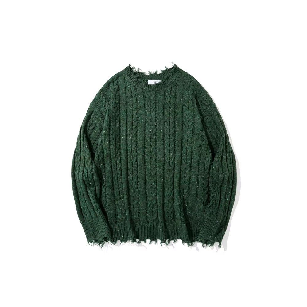 Japanese Brand × Vintage Men's retro loose round neck sweater Size US M / EU 48-50 / 2 - 1 Thumbnail