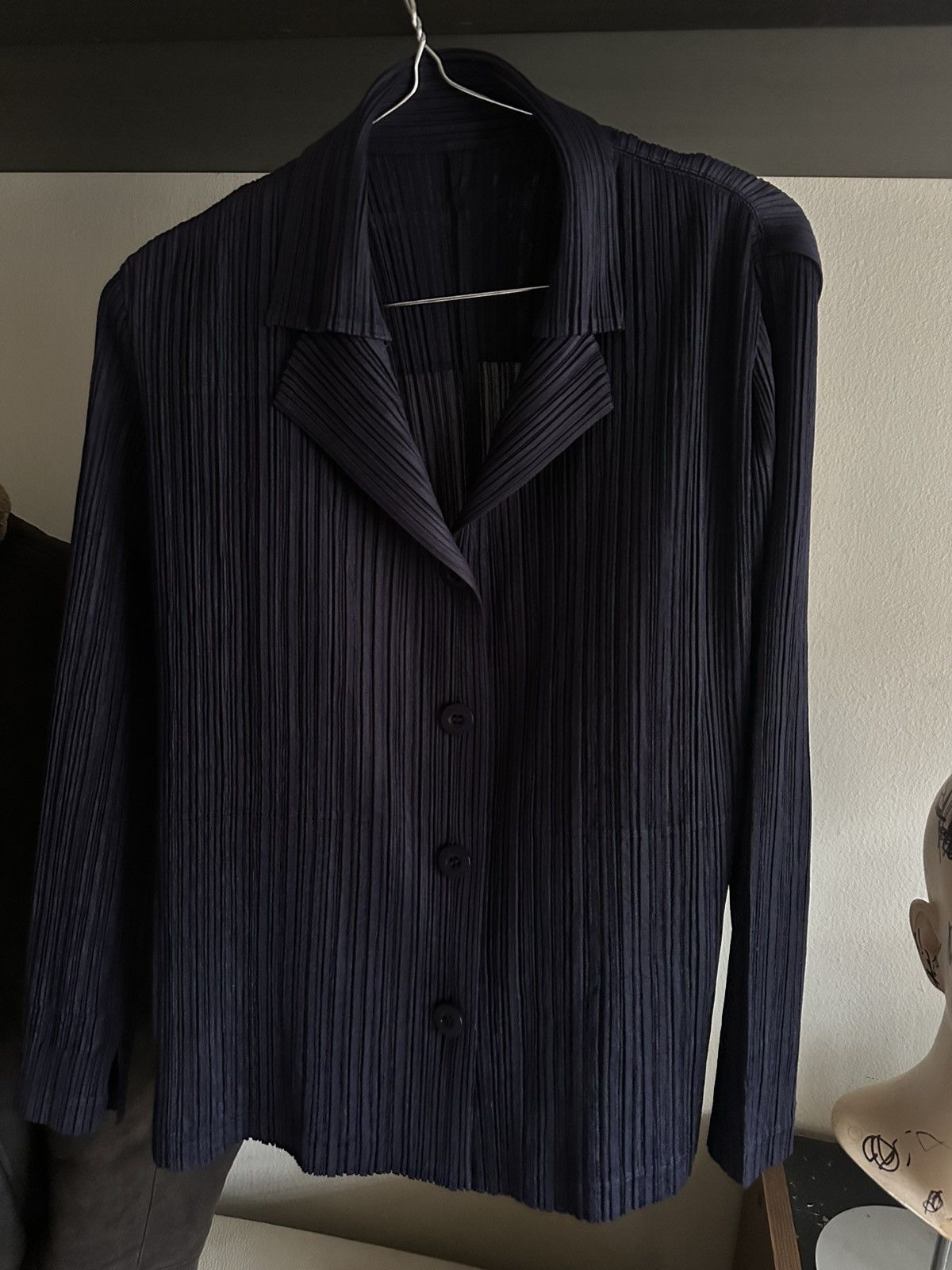 Pleats Please Issey Miyake 1990s Pleat Please Issey Miyake 4 button Shirt Size M / US 6-8 / IT 42-44 - 7 Thumbnail
