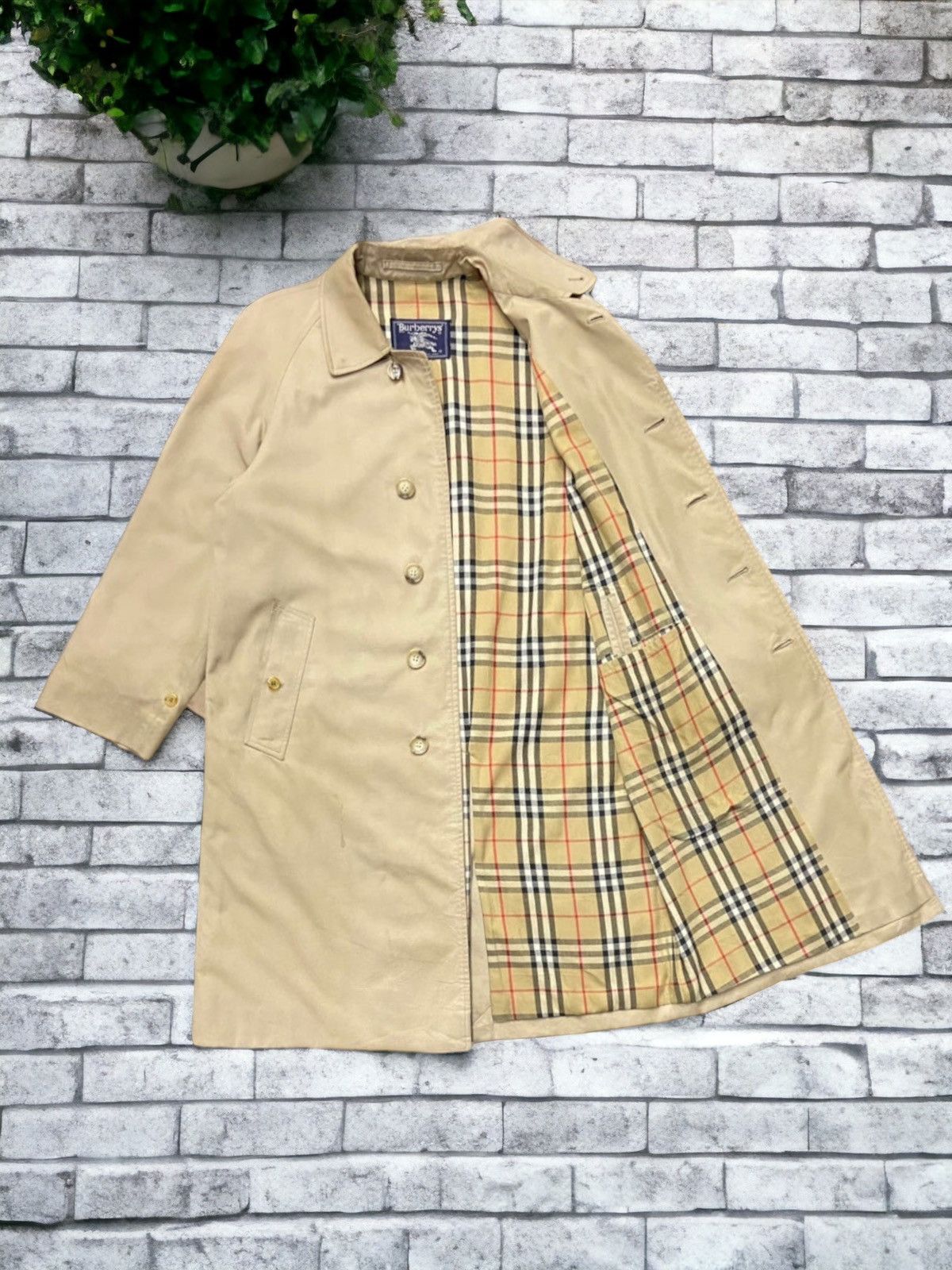 ジャケット・アウター Vintage Burberrys Trench Coat Nova Check Burberry's Vintage Nova Check Beige Trench Coat | eBay