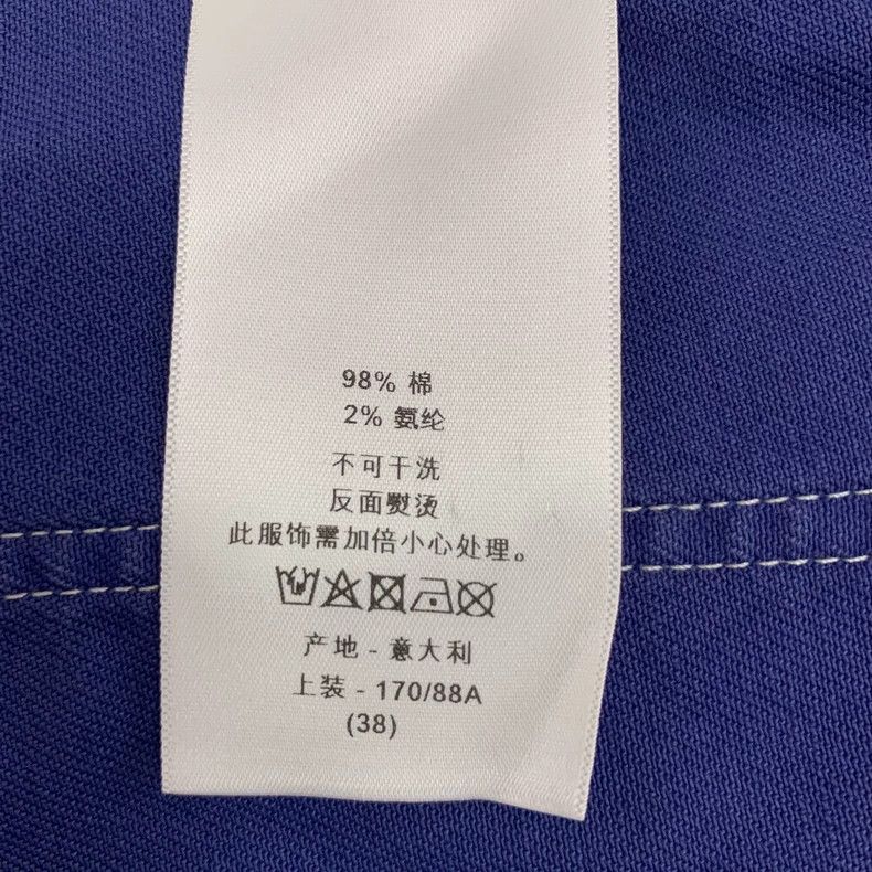 Dior Dior Dark blue printed cotton lapel long-sleeved denim jac Size XS / US 0-2 / IT 36-38 - 7 Thumbnail