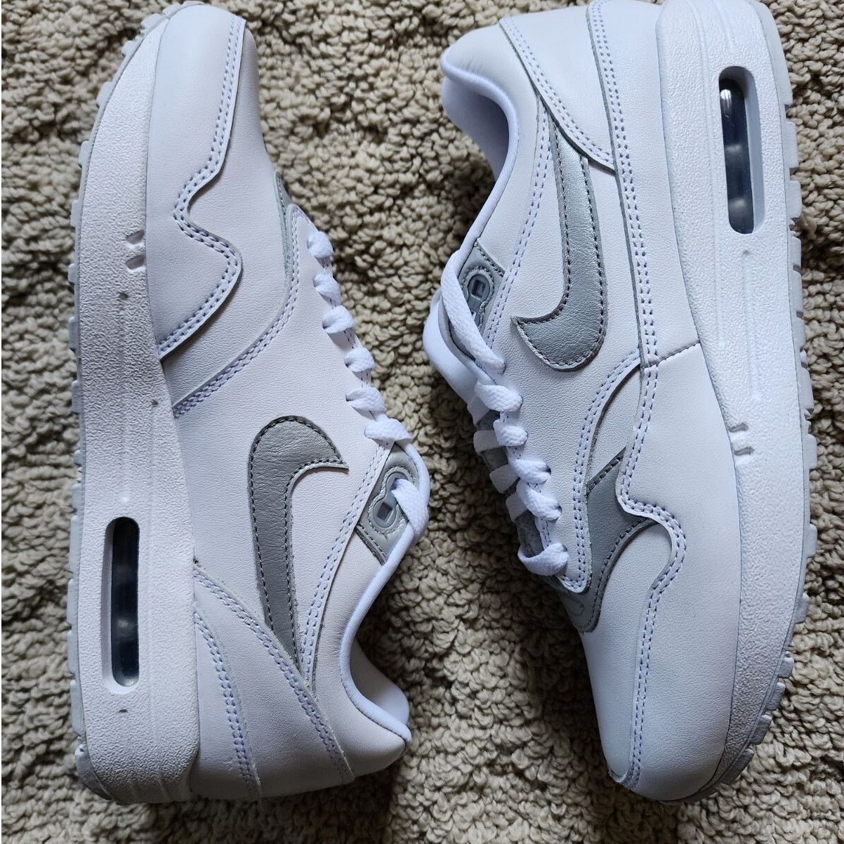 Nike Wmns Nike By You Air Max 1 White Brand New Sz 9 Size US 9 / IT 39 - 1 Thumbnail