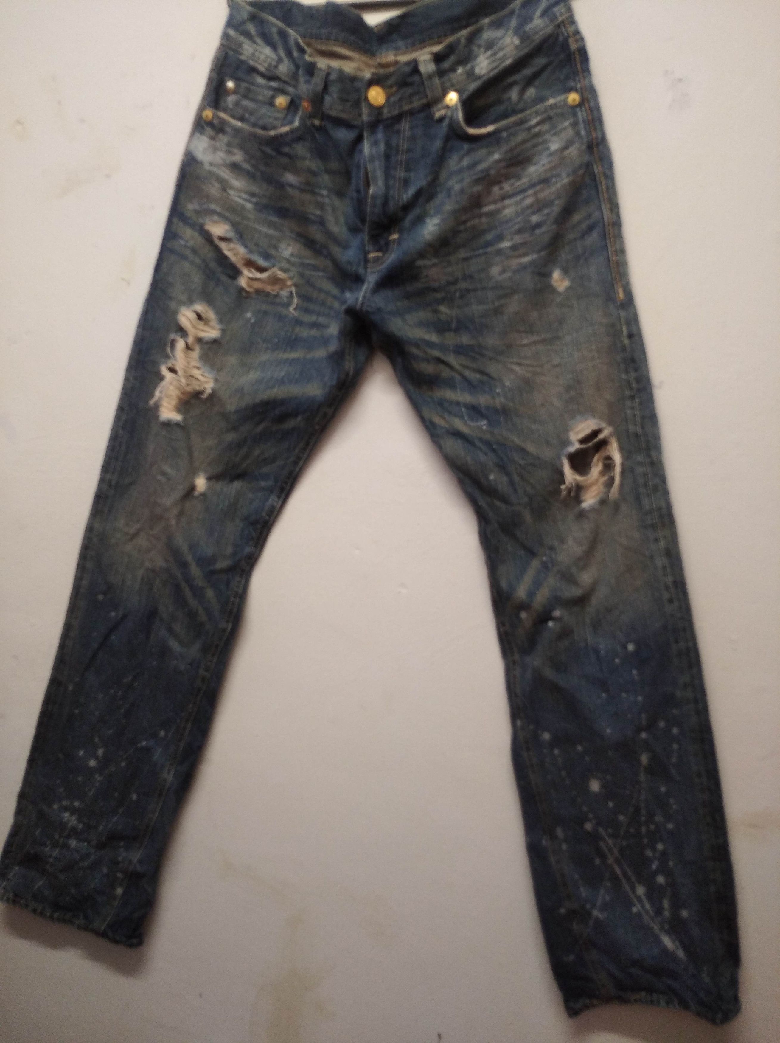 Hysteric Glamour × Japanese Brand Denim Craft japanese brand painted jeans Size US 32 / EU 48 - 1 Thumbnail