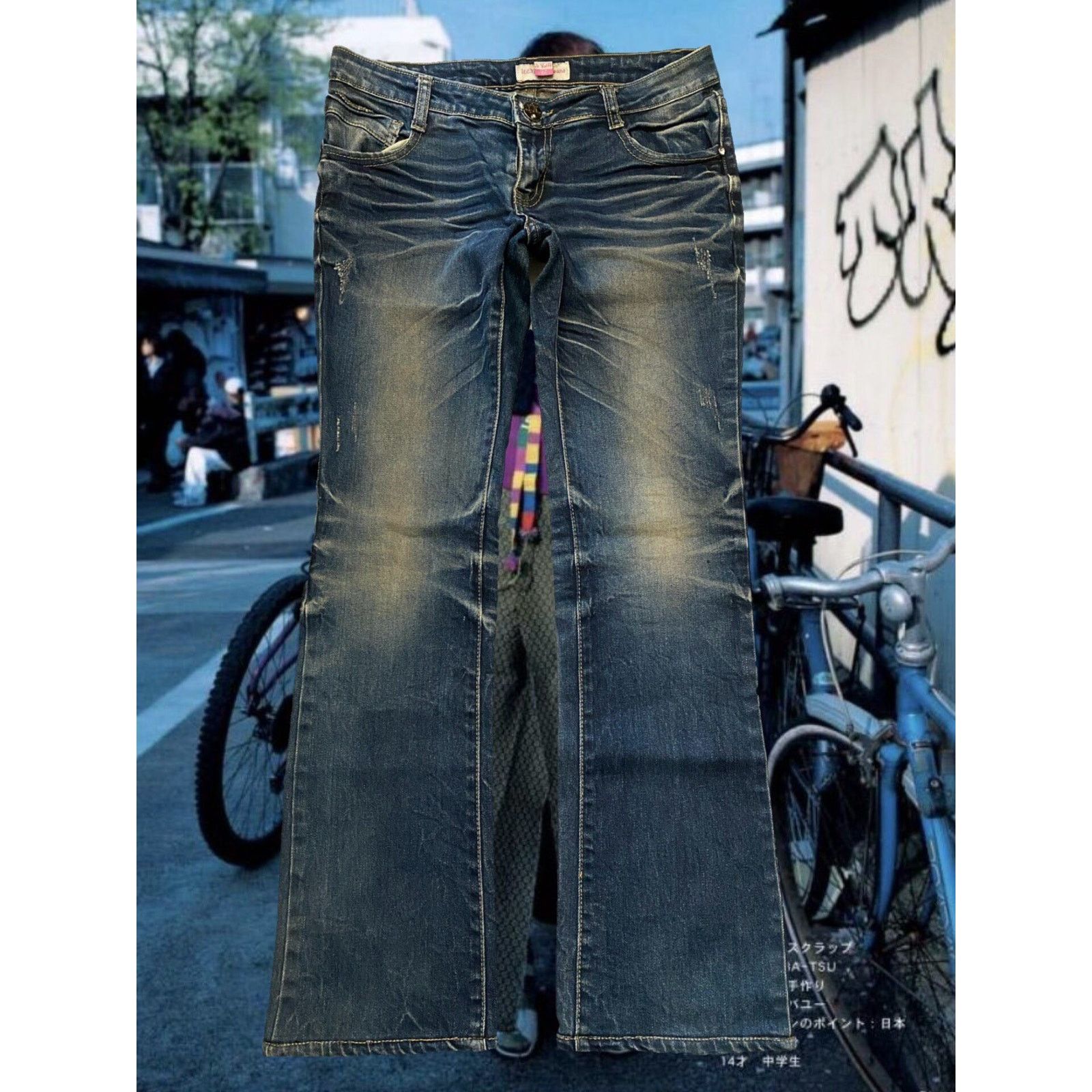 Hysteric Glamour × Japanese Brand × Vintage Vintage Japanese Brand Faded Wash Low-rise Denim Jeans Blue Size 30" / US 8 / IT 44 - 1 Thumbnail