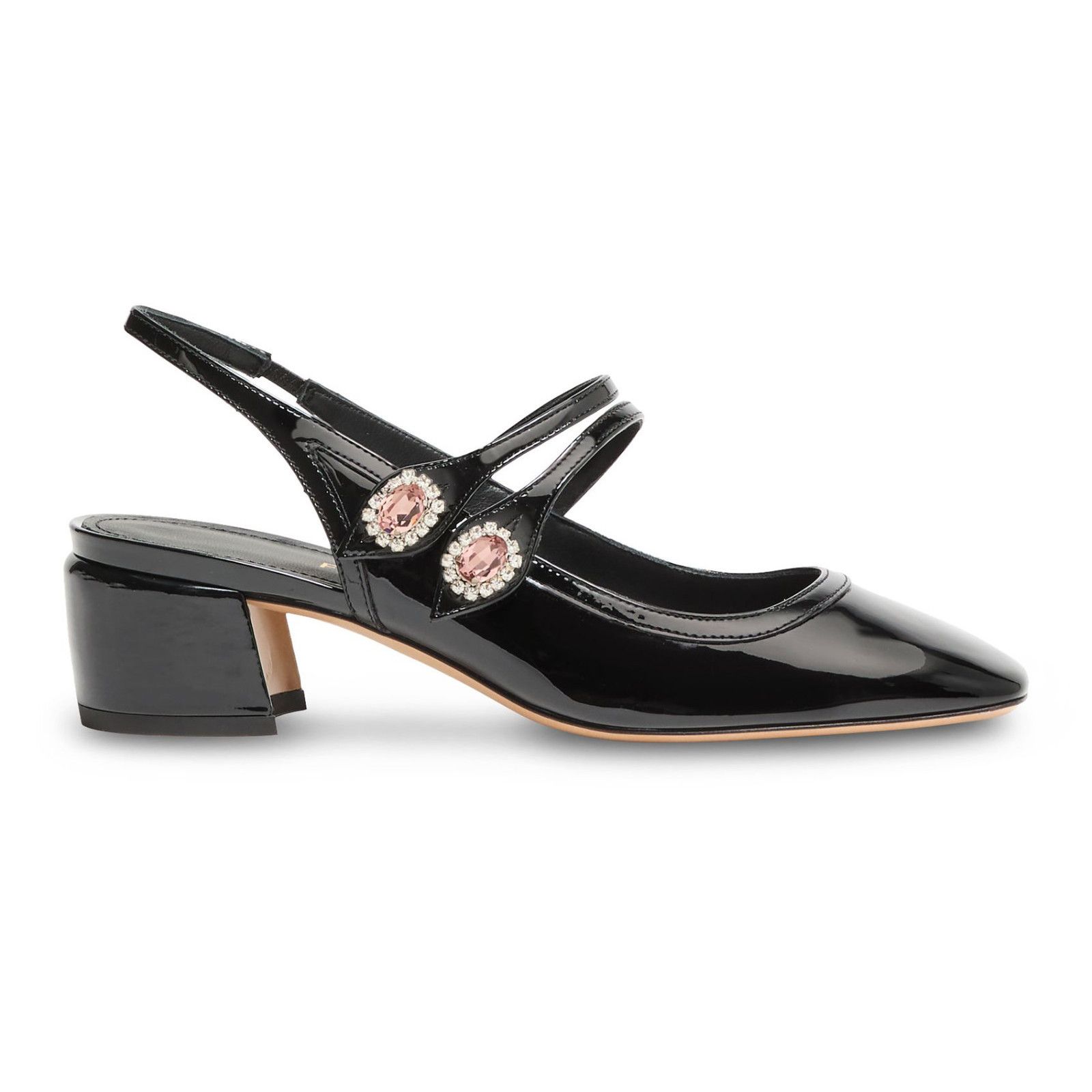 FERRAGAMO Milly 40mm Black Slingback Pumps New & Authentic (