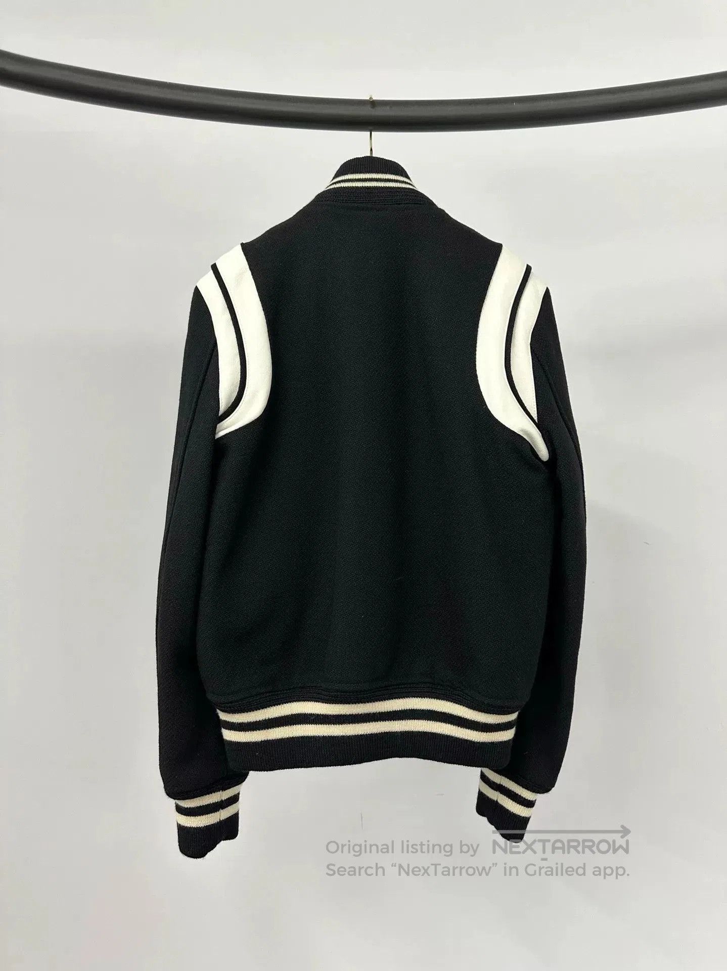 Saint Laurent Paris Saint Laurent Black White Varsity Jacket. Size XS / US 0-2 / IT 36-38 - 2 Thumbnail