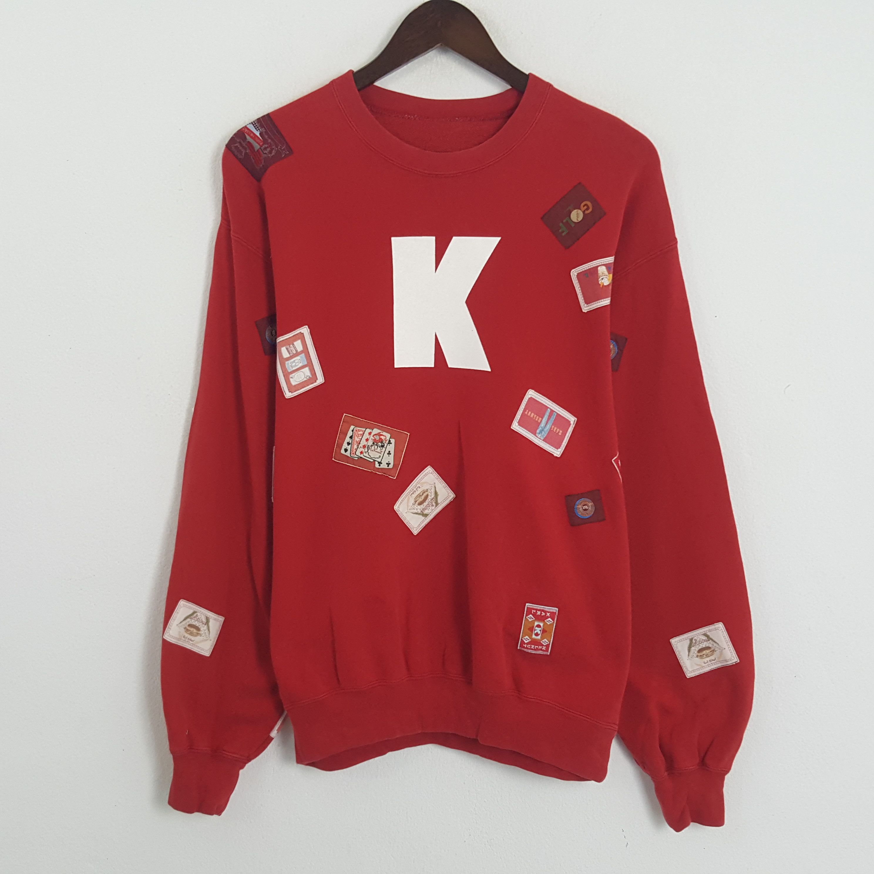 Karl Helmut × Vintage Vintage Karl Helmut Patchwork Sweatshirt Size US L / EU 52-54 / 3 - 1 Thumbnail