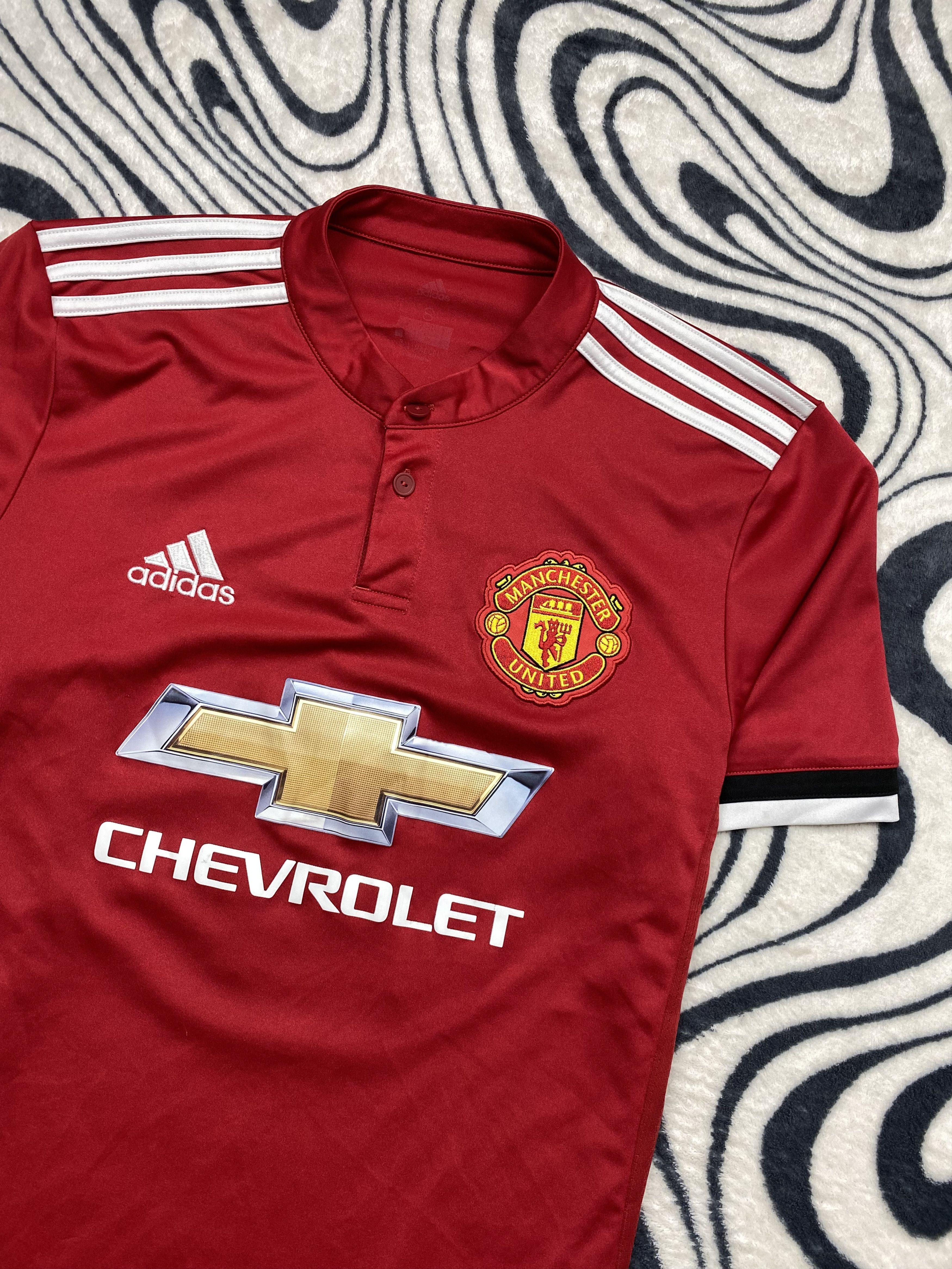 Vintage Adidas Manchester United T-Shirt Tee Jersey Kara 10 Size US S / EU 44-46 / 1 - 2 Thumbnail