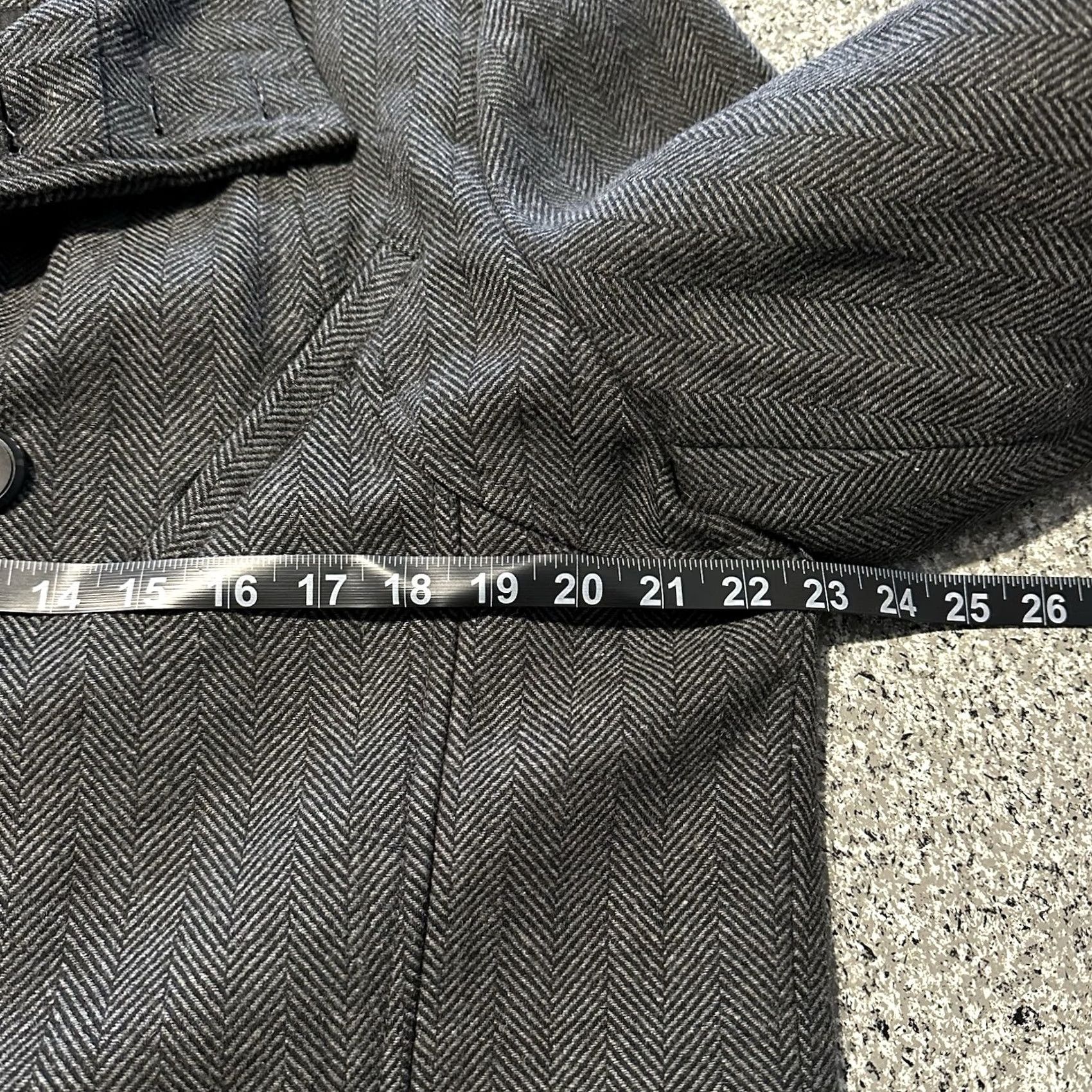 Buckle Black Buck le Black Coat Mens L Slim Fit Wool Blend Jacket Grey Button Overcoat Size US L / EU 52-54 / 3 - 4 Thumbnail