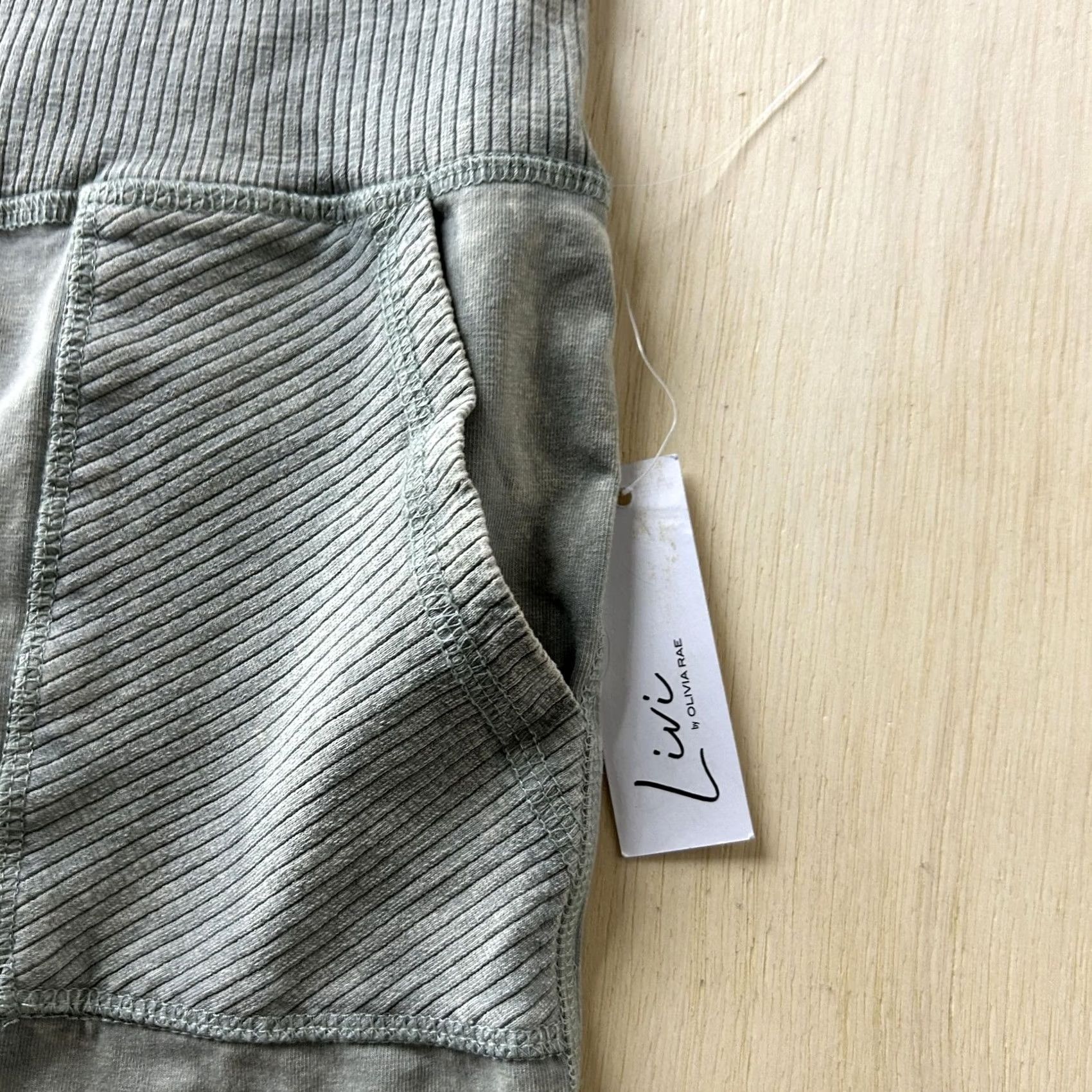 Vintage Livi by Olivia Rae Jogger Leggings Womens S Green High Rise Pockets Lounge Size 28" / US 6 / IT 42 - 2 Thumbnail