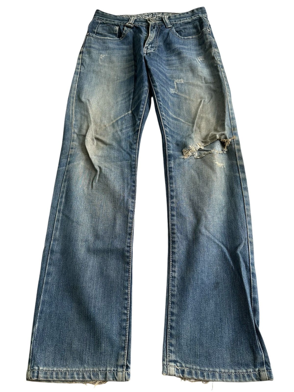 ARCHIVE GUEES VTG DISTRESSED SICK WASHED DENIM JEANS