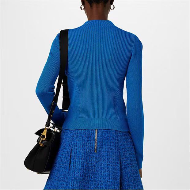Balmain o1g2r1mq0924 Button Knit Cardigan in Blue Size L / US 10 / IT 46 - 5 Thumbnail