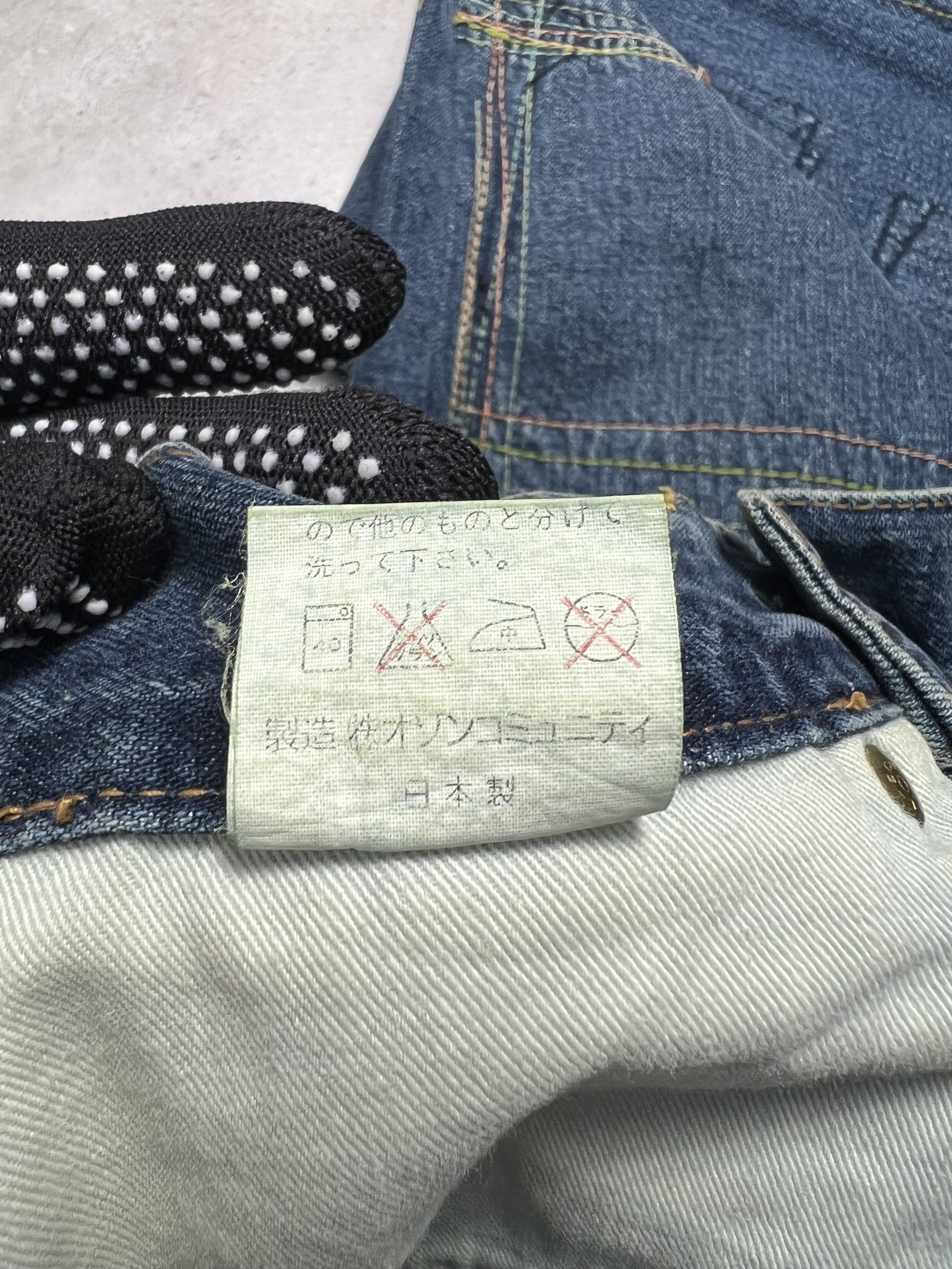 Hysteric Glamour × Japanese Brand Vtg Kinky Jeans HYSTERIC GLAMOUR Embroidered Denim GTMPT540 Size 25" / US 0 / IT 36 - 9 Thumbnail