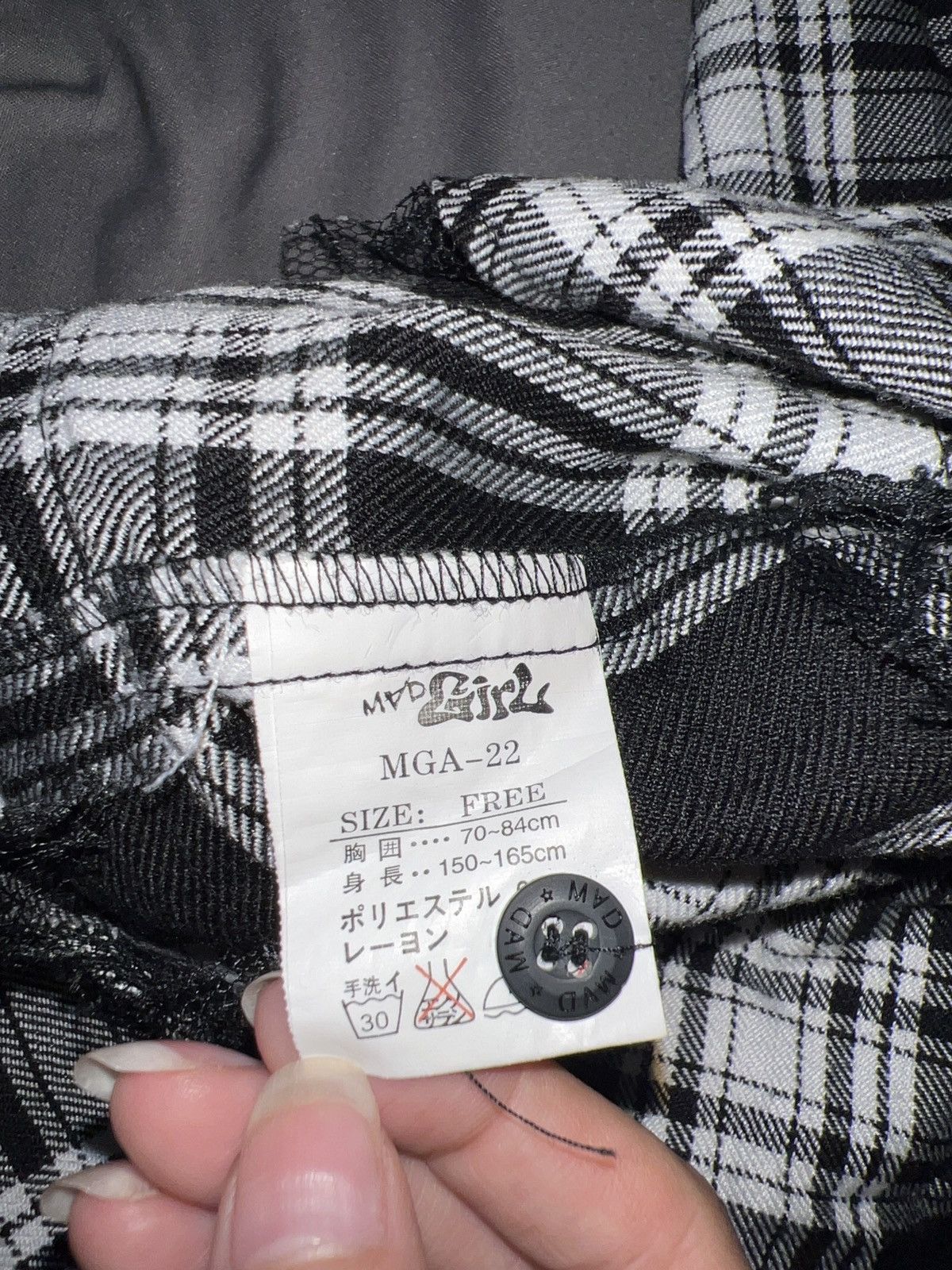 Japanese Brand MAD GIRL punk shirt ☠️ Size M / US 6-8 / IT 42-44 - 8 Thumbnail