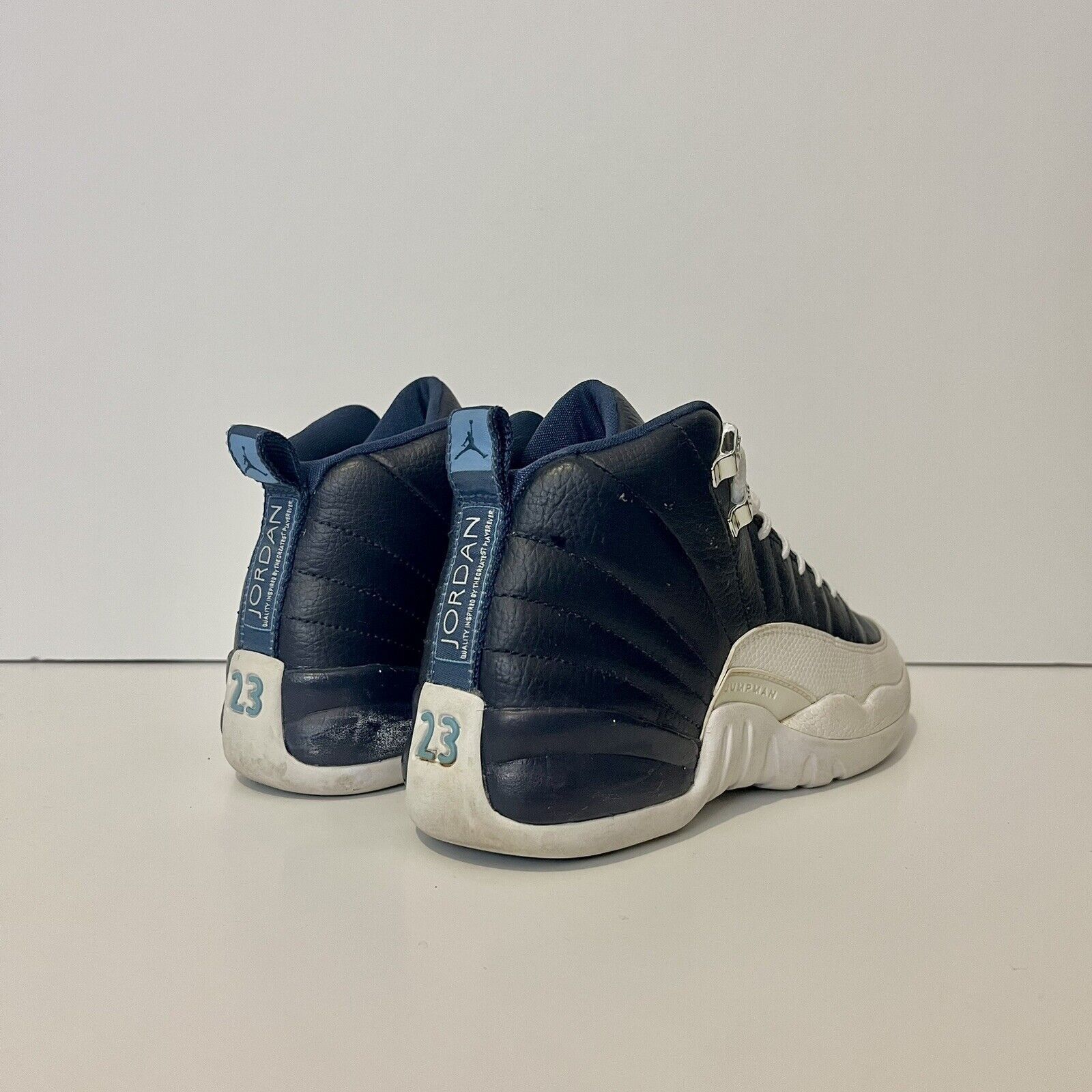 Nike 2012 Nike Air Jordan 12 XII GS Obsidian Blue 153265 410 5Y Size US 6.5 / IT 36.5 - 4 Thumbnail