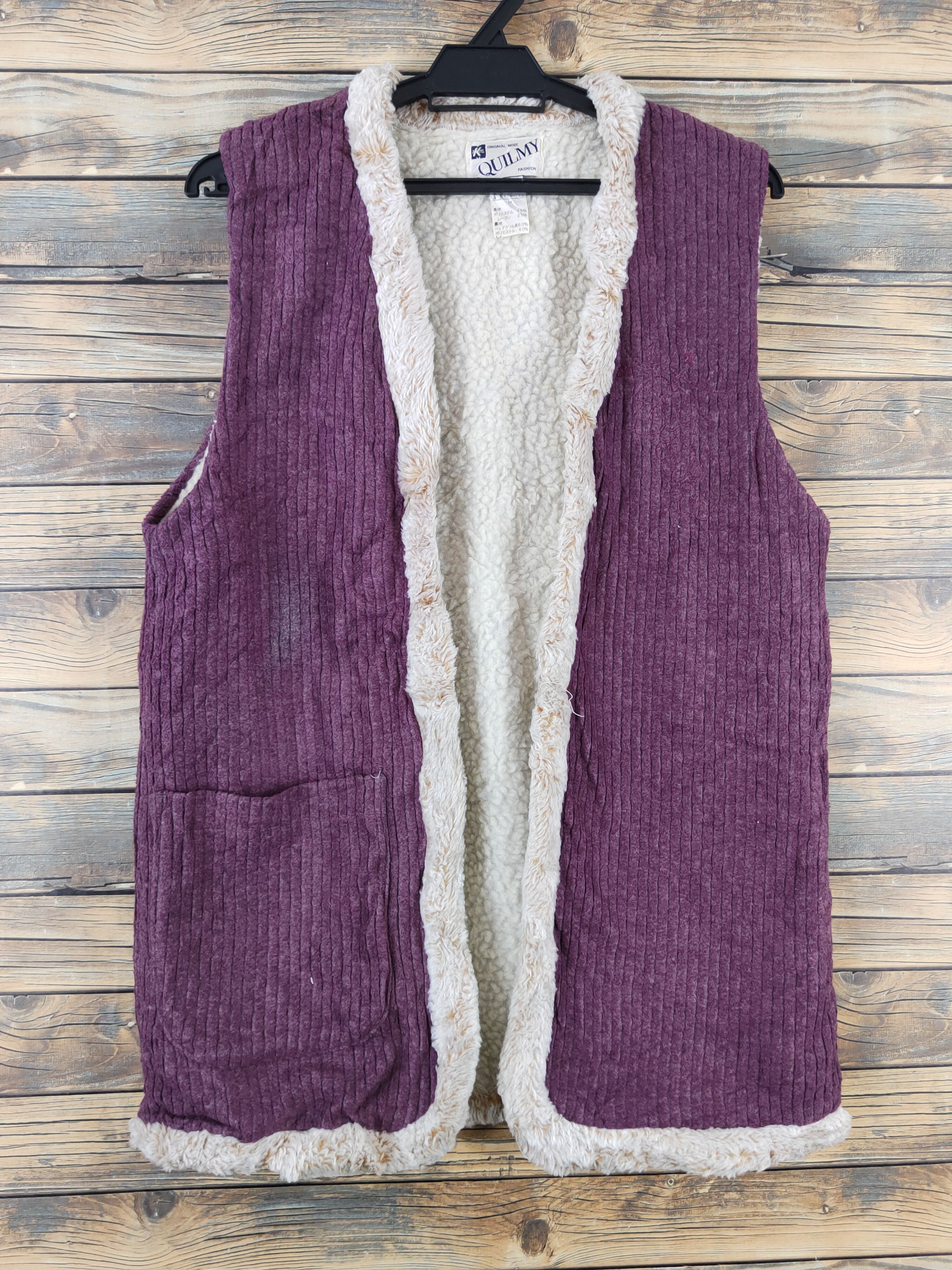Japanese Brand × Vintage Vintage Stuff 🔥 Quilmy Purple Vests Size M / US 6-8 / IT 42-44 - 1 Thumbnail