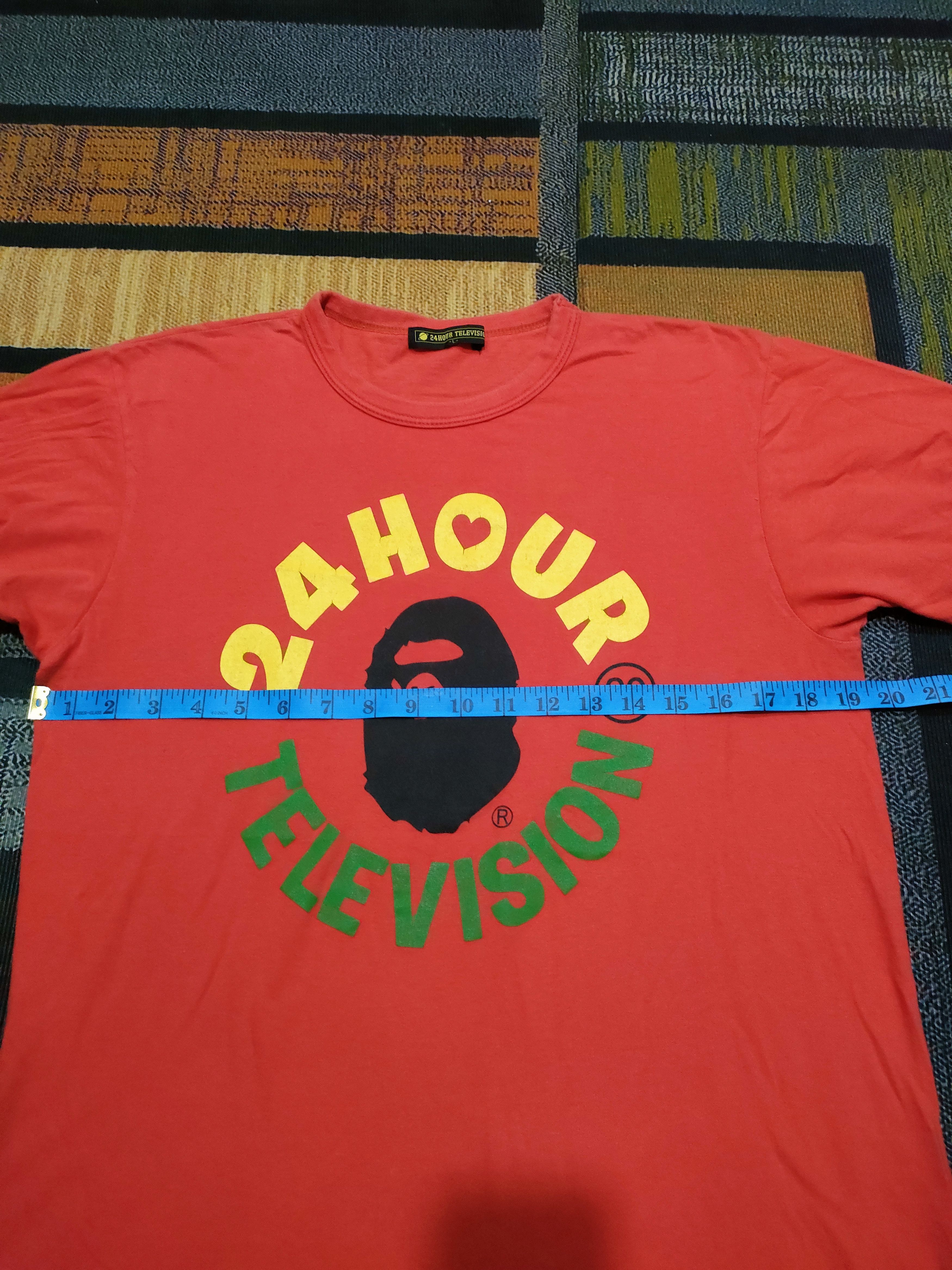 Bape × Vintage Bape 24 Hours Television Tee Size US L / EU 52-54 / 3 - 4 Thumbnail