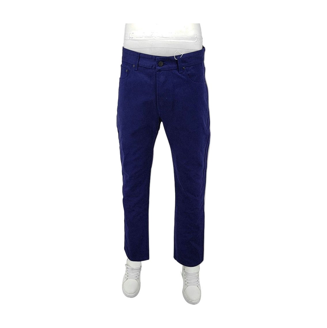Bottega Veneta Bottega Veneta Blue Cotton Casual Pants Size 34 Size US 34 / EU 50 - 1 Thumbnail