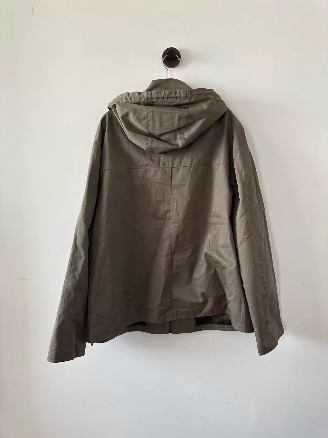 Loewe Beige Hooded Zip-Up Jacket with Patch Pocket Size US M / EU 48-50 / 2 - 2 Thumbnail