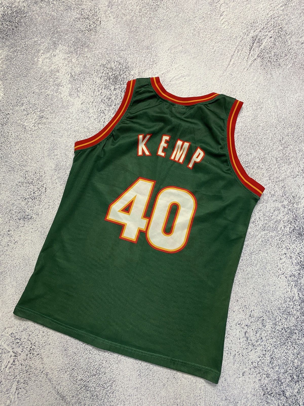 Champion × Vintage Vintage Champion Seattle Supersonics NBA Jersey #40 Kemp Size US L / EU 52-54 / 3 - 6 Thumbnail