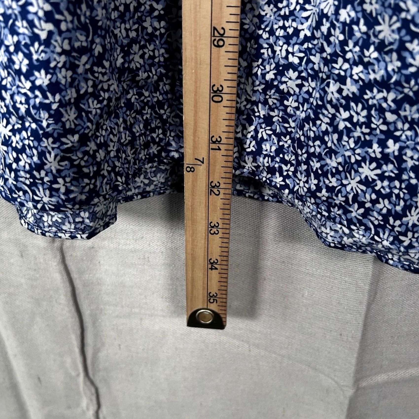 David Donahue David Donahue Mens XXL Navy White Floral Button-Down Shirt CBSM10409407 NWT Size US XXL / EU 58 / 5 - 7 Thumbnail