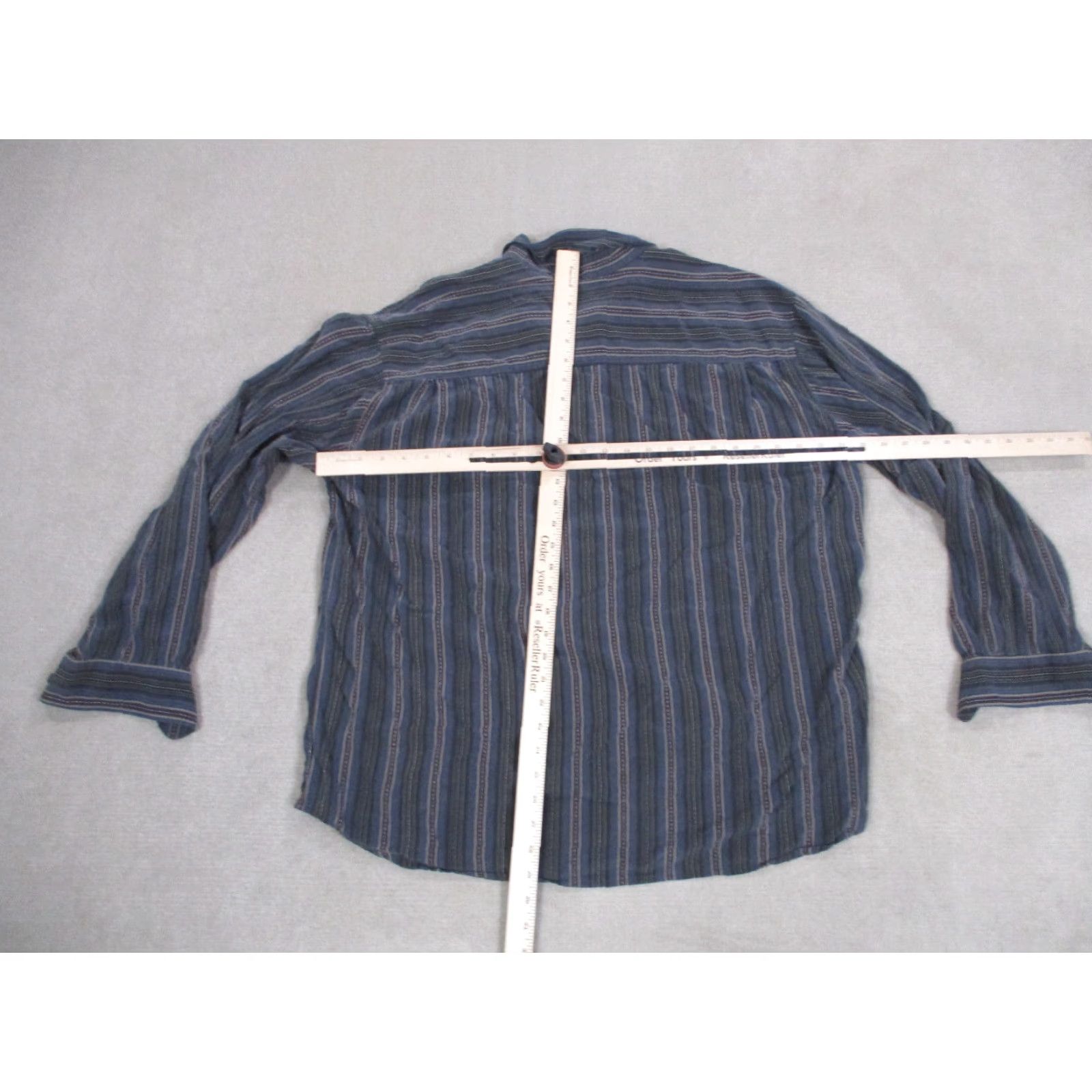 Tommy Bahama Tommy Bahama Shirt Mens 2XL Blue Hawaiian Button-Up Long Sleeve Silk Shirt Size US XXL / EU 58 / 5 - 4 Thumbnail