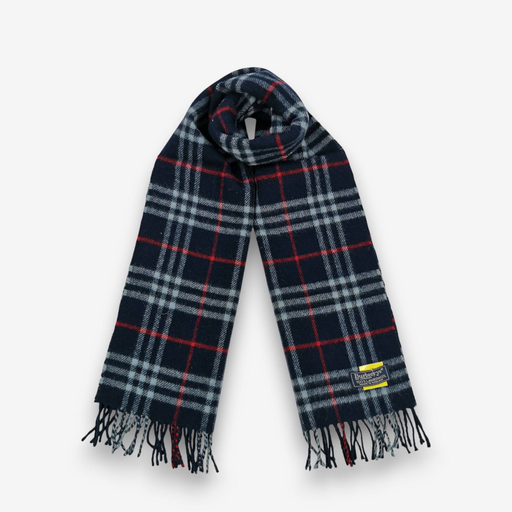 Burberry Vintage Burberry Scarf Tartan Plaid Muffler Wool Scarves Size ONE SIZE - 4 Thumbnail