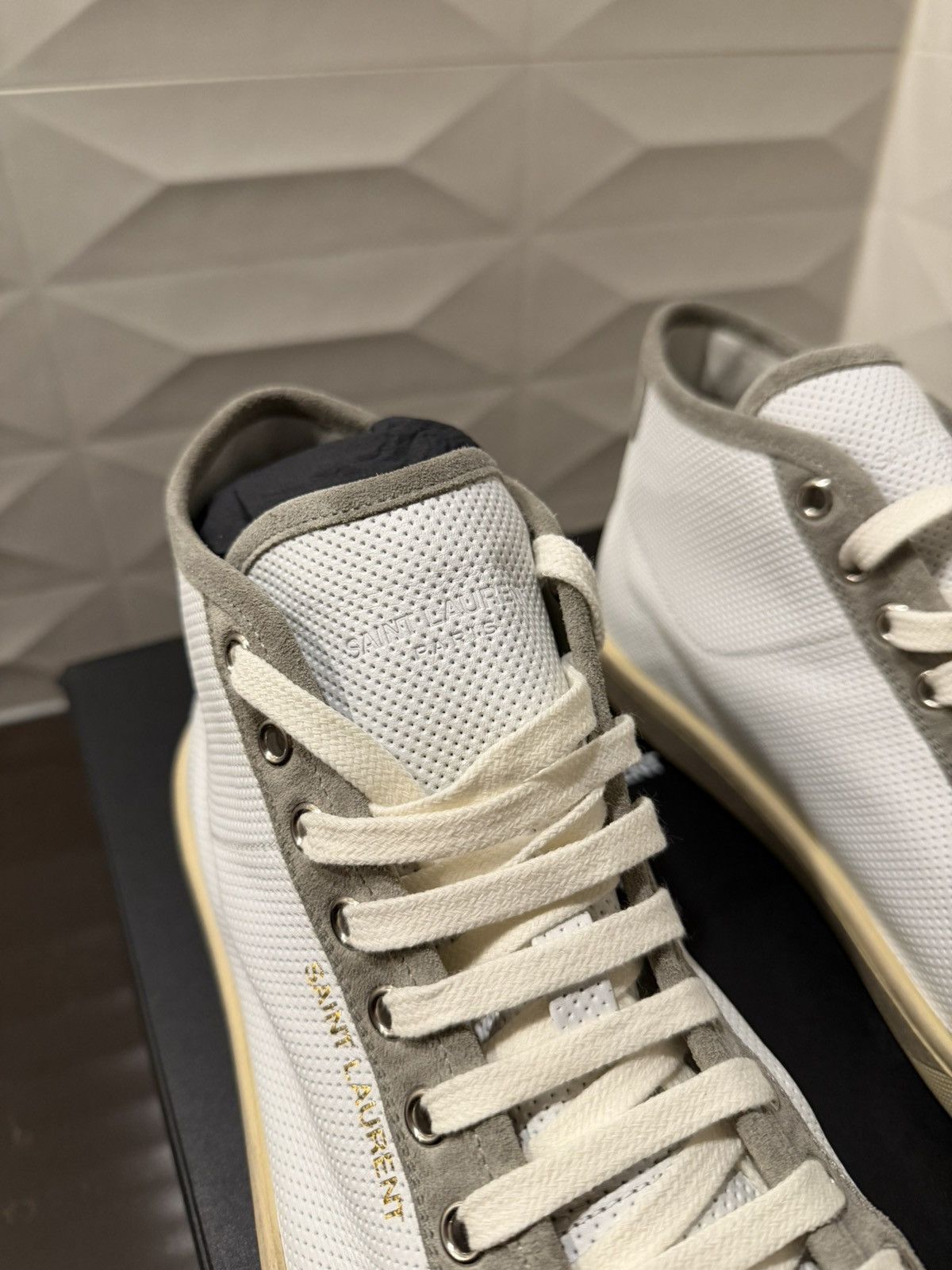 Saint Laurent Paris 🔥 Saint Laurent Paris SL39 Mid Top - Size 42 US 9 Size US 9 / EU 42 - 4 Thumbnail